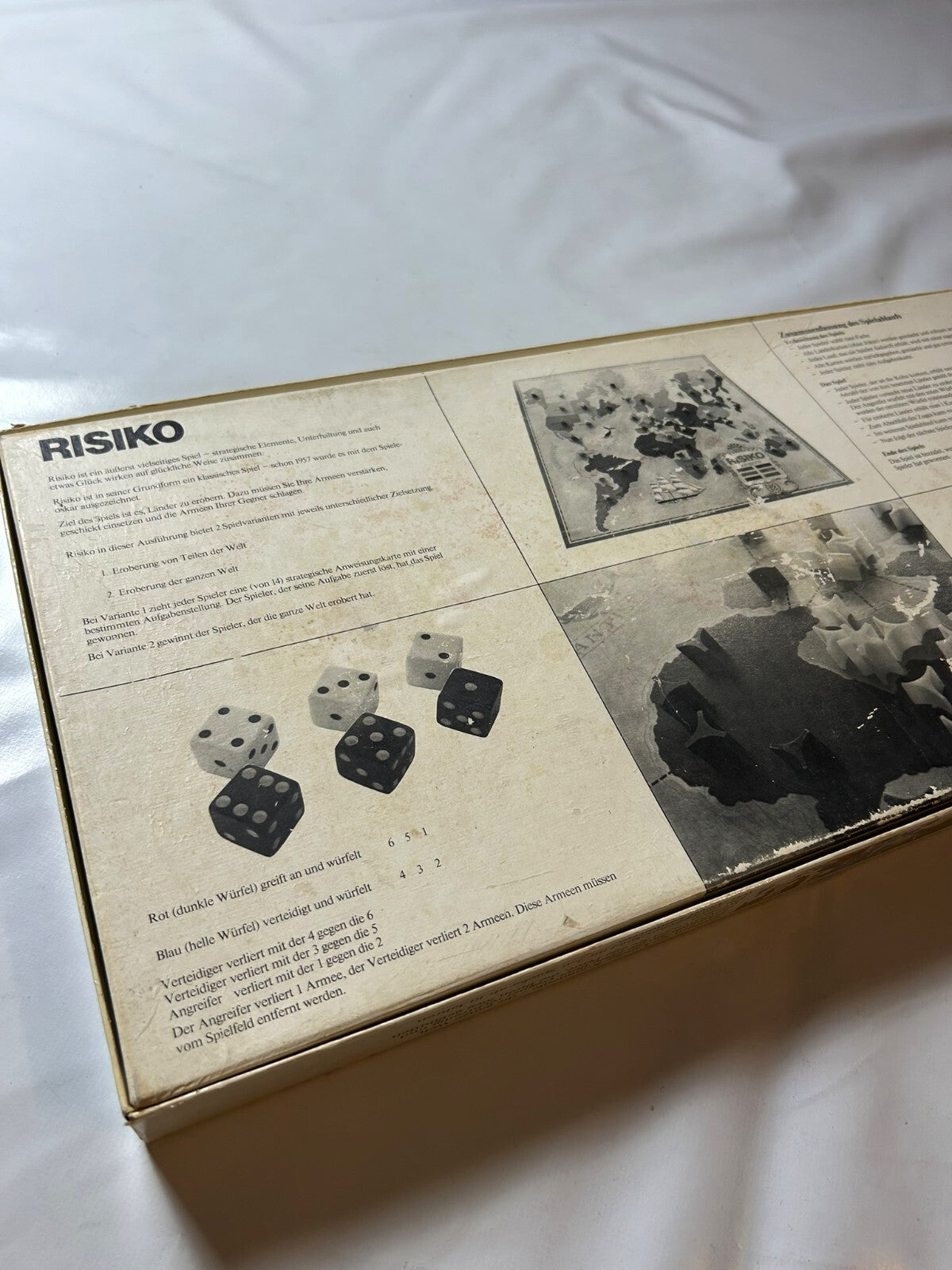 Brettspiel - RISIKO ERSTAUSGABE Schwarz - PARKER 1975 - Vollständig - Ansicht 13