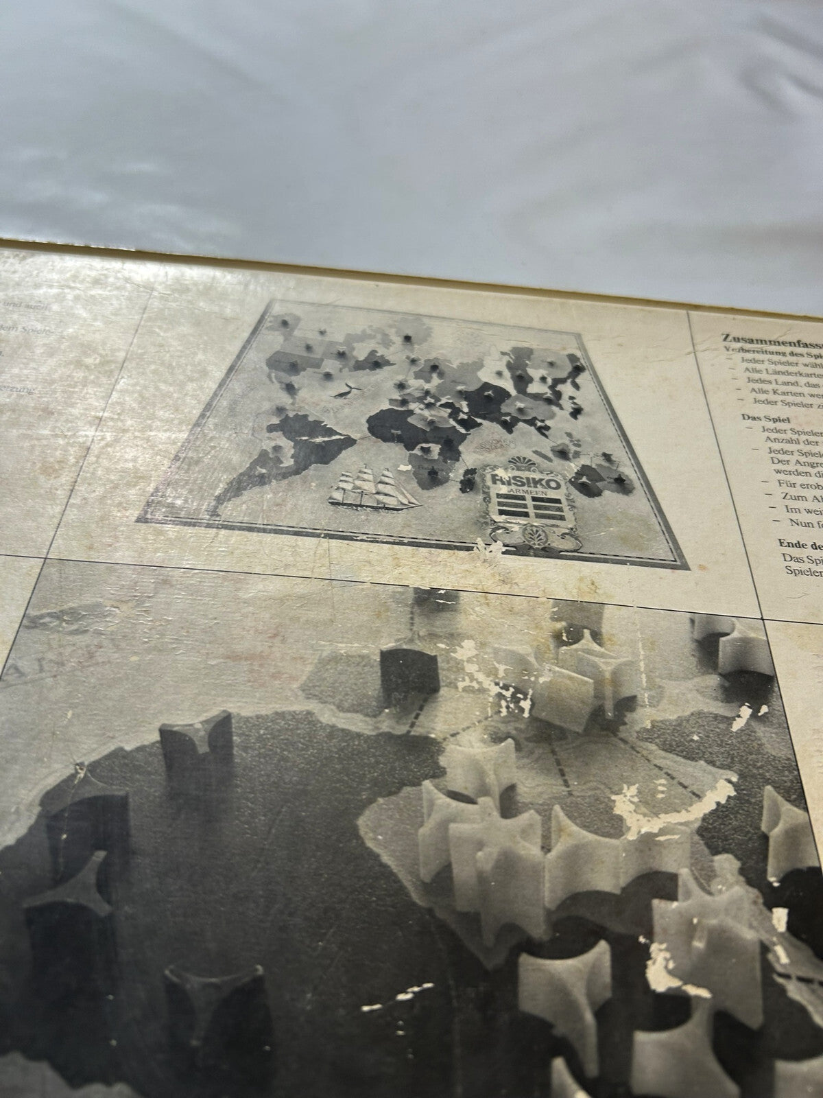Brettspiel - RISIKO ERSTAUSGABE Schwarz - PARKER 1975 - Vollständig - Ansicht 14