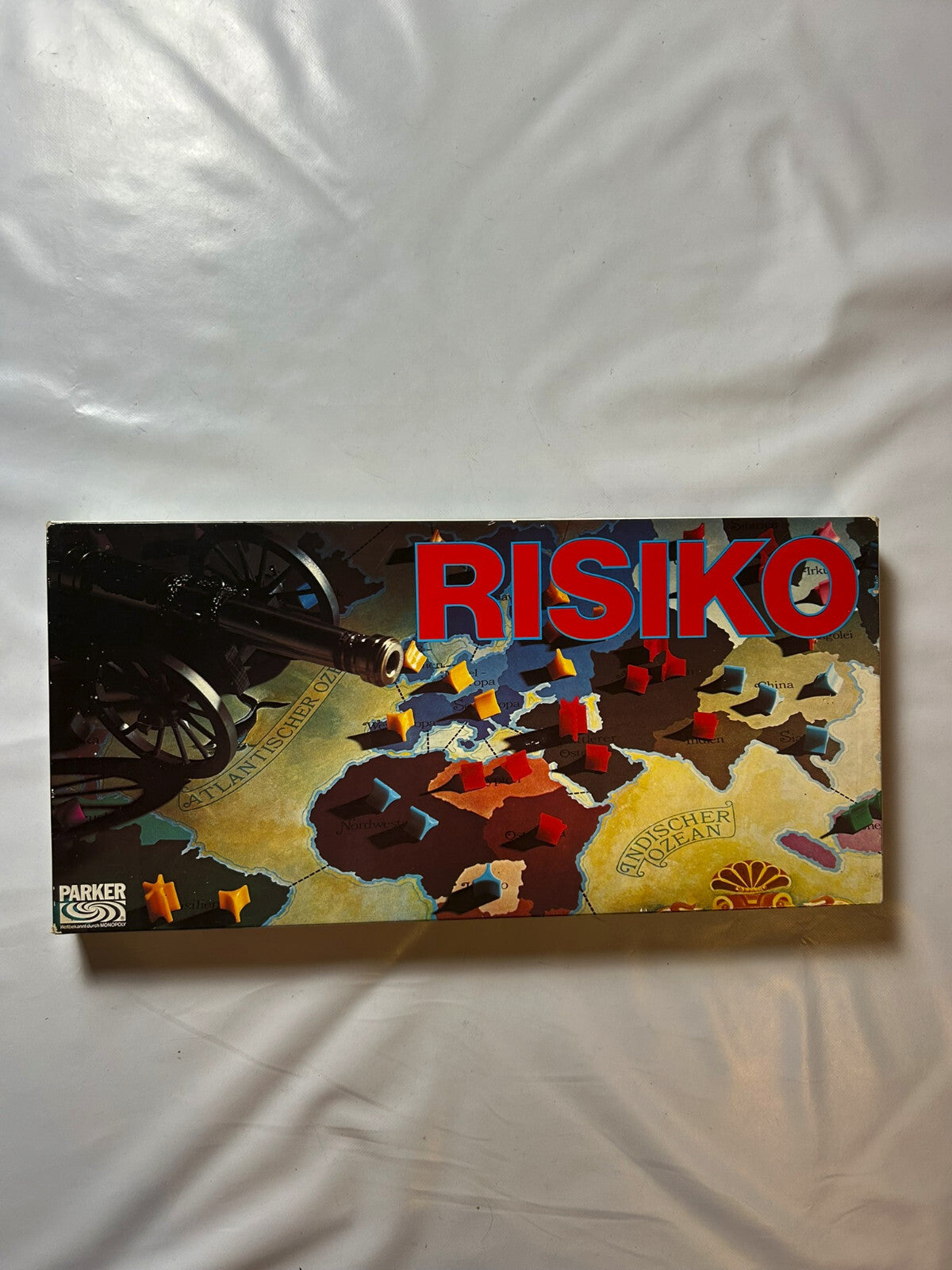 Brettspiel - RISIKO ERSTAUSGABE Schwarz - PARKER 1975 - Vollständig - Ansicht 2