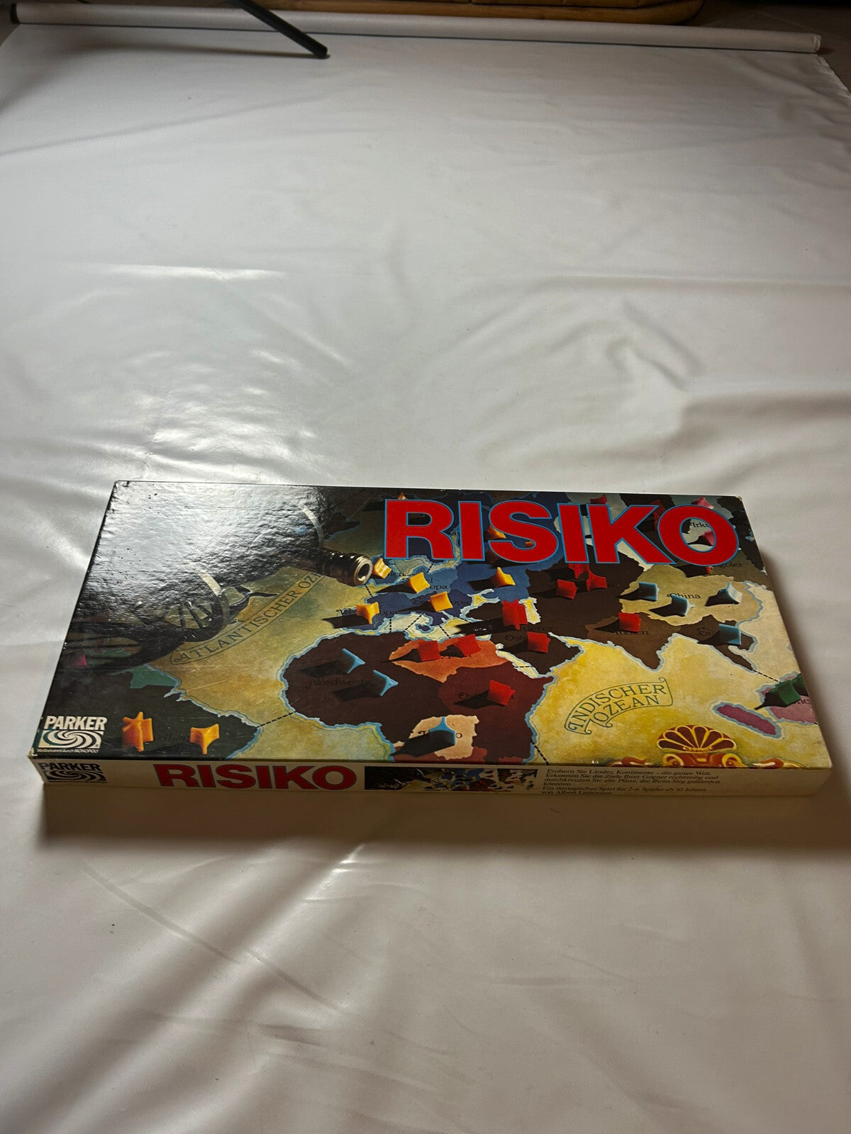 Brettspiel - RISIKO ERSTAUSGABE Schwarz - PARKER 1975 - Vollständig - Ansicht 3