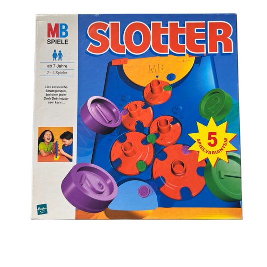 Brettspiel  SLOTTER  MB Spiele  1999  Original Hasbro  vollständig - Ansicht 1