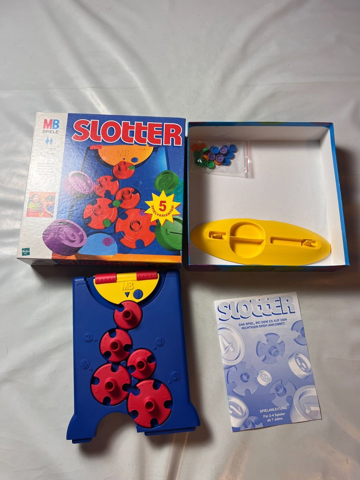 Brettspiel - SLOTTER - MB Spiele - 1999 - Original Hasbro - vollständig - Ansicht 2