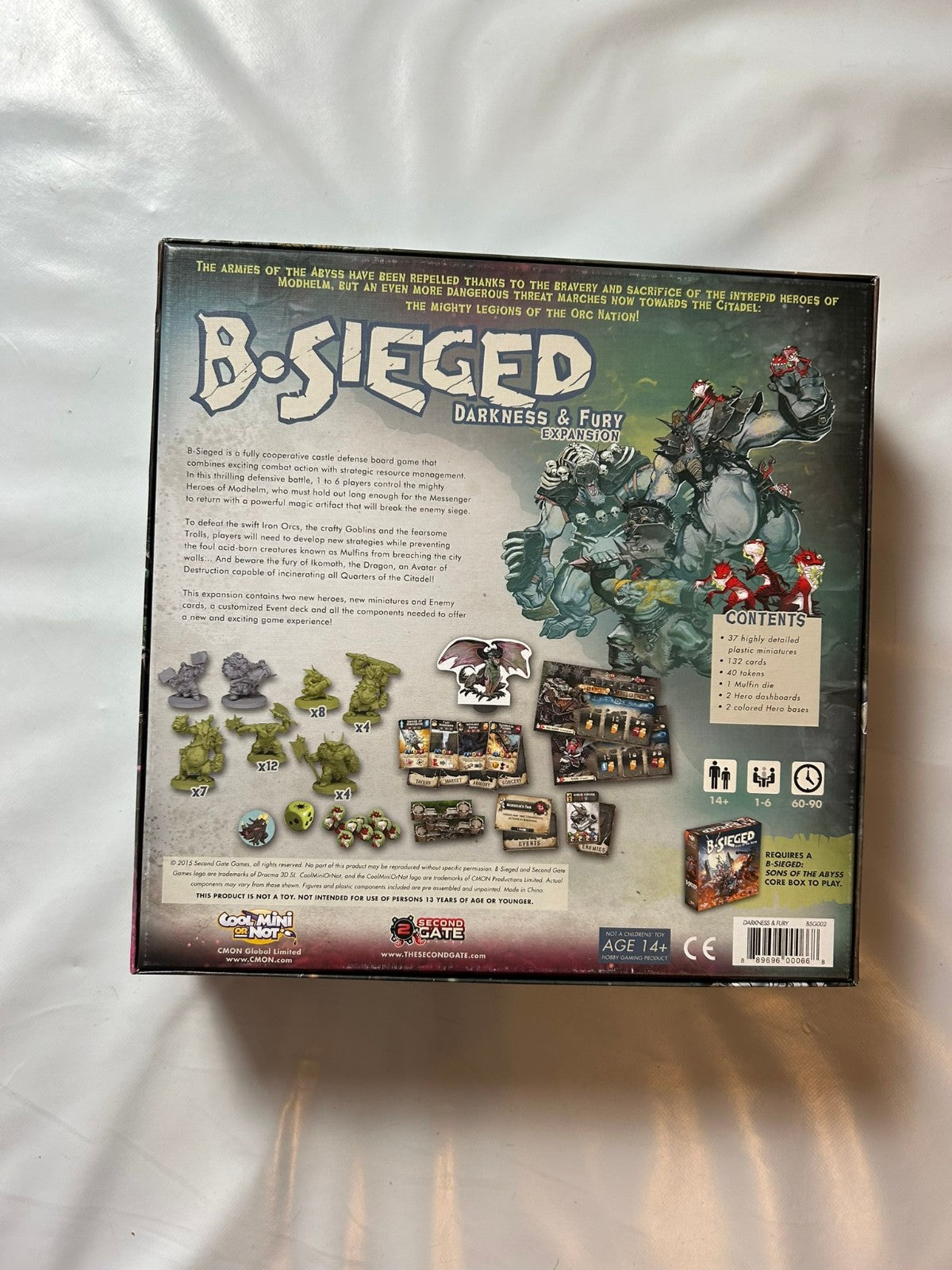BSieged  Darkness & FurY Expansion englisch  Unbespielt - Ansicht 11
