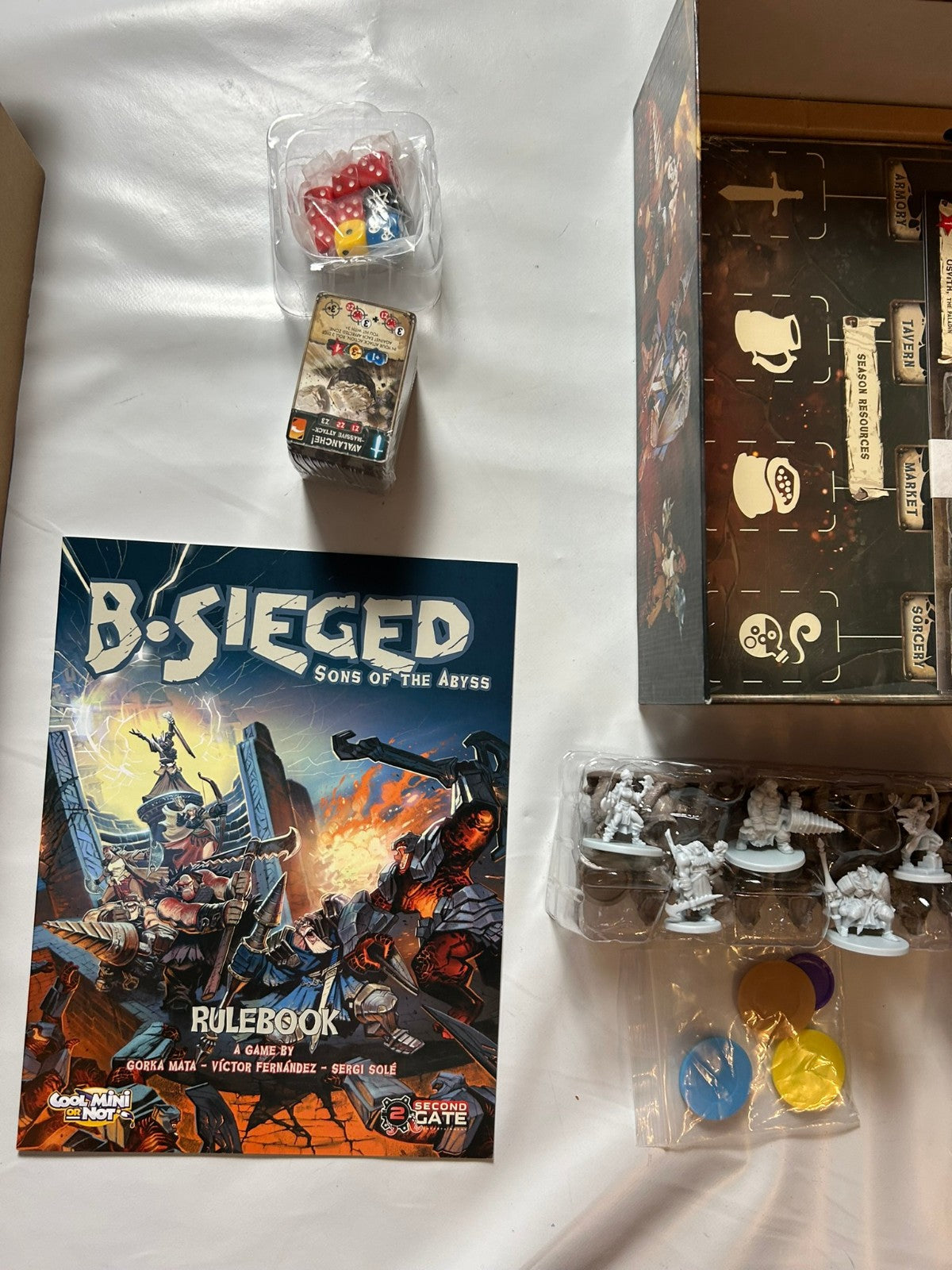 BSieged  Sons Of The Abyss Castle Defense Board Game Englisch  Unbespielt - Ansicht 7