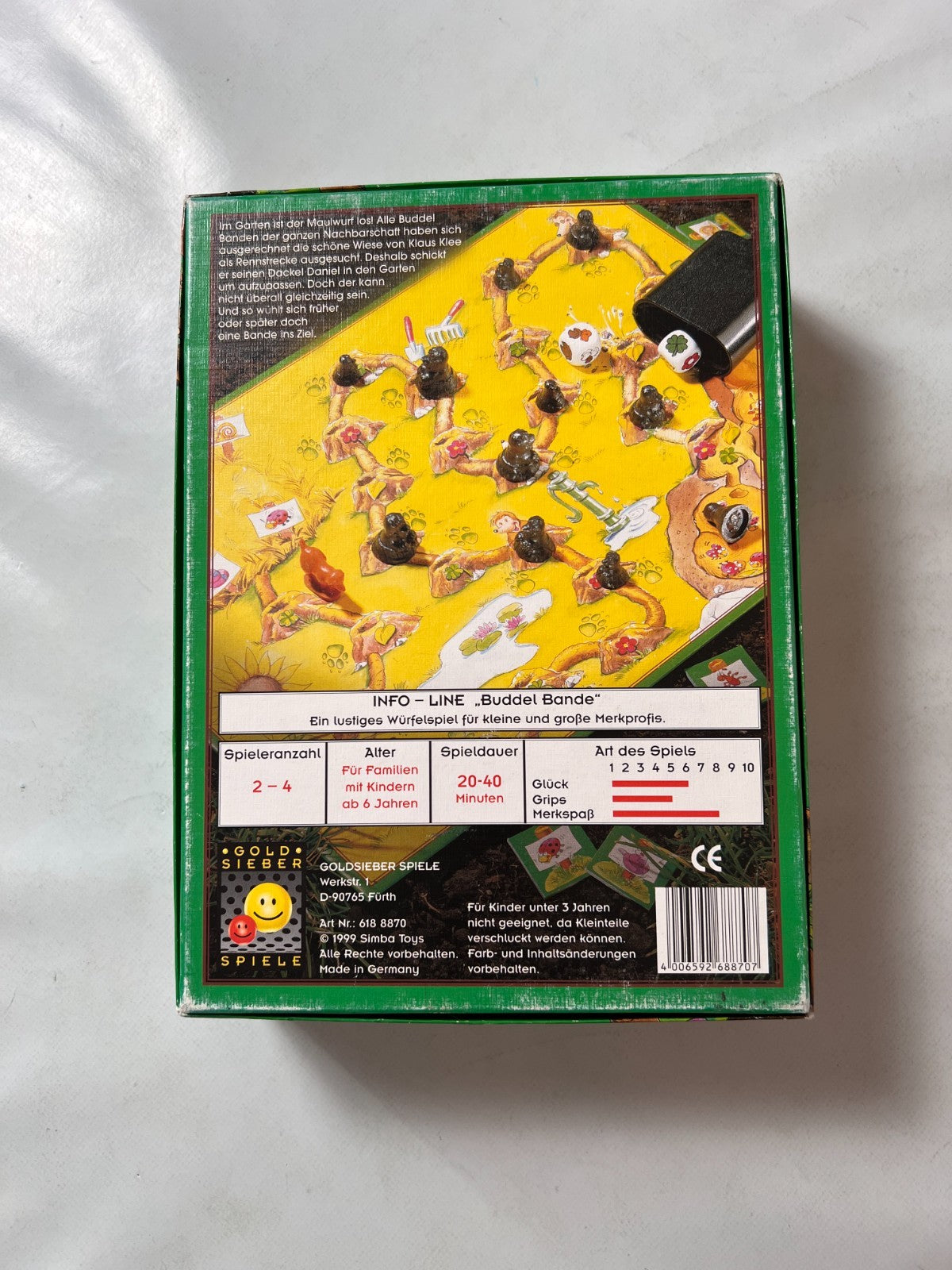 Buddel Bande Brettspiel Die Maulwürfe sind los Gold Sieber  Vollständig - Ansicht 11