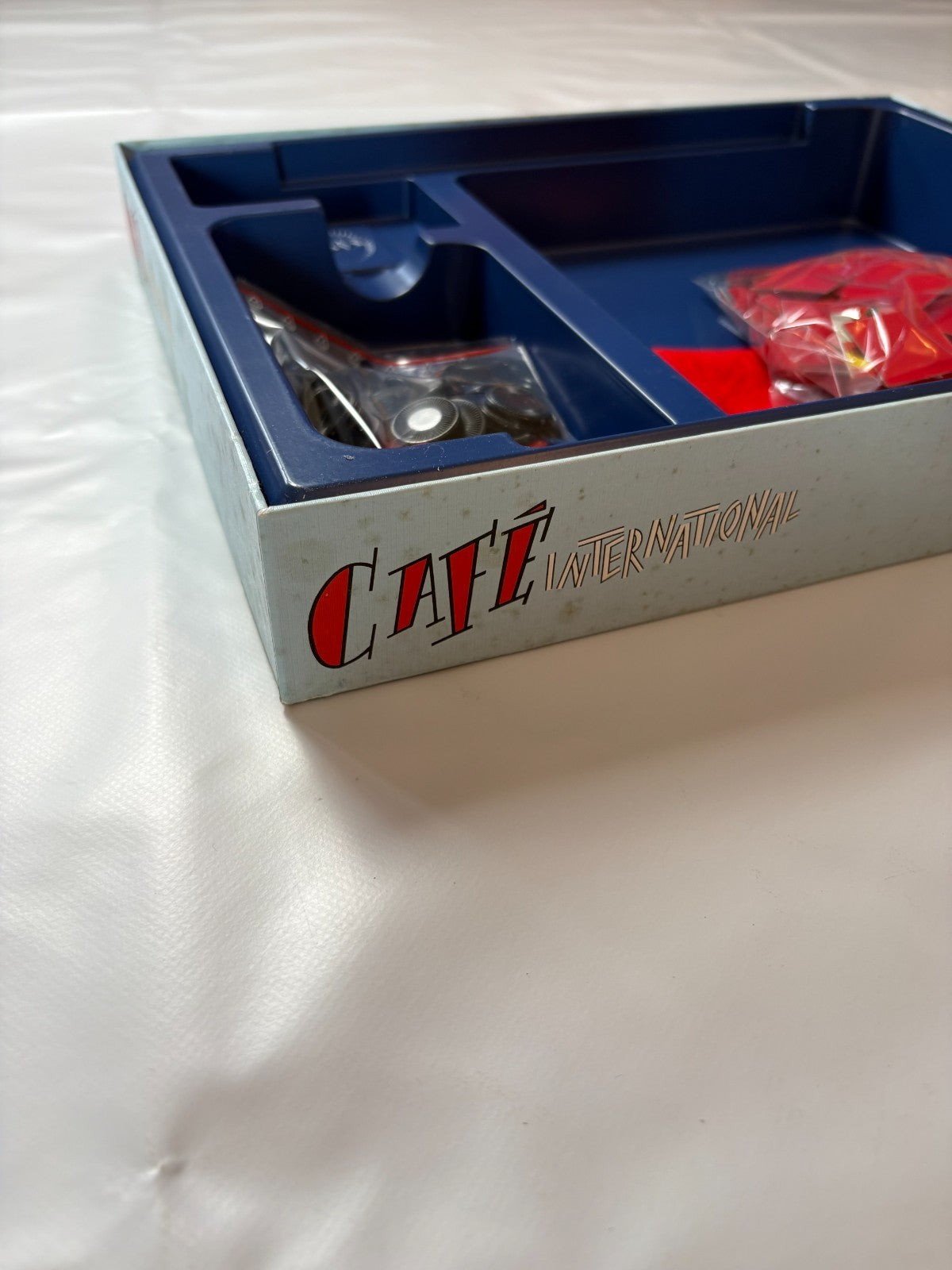 Café International - Brettspiel von Mattel - Vollständig Brett Karton Fleckig - Ansicht 14