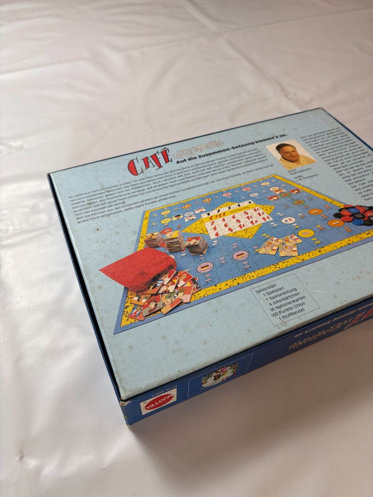 Café International - Brettspiel von Mattel - Vollständig Brett Karton Fleckig - Ansicht 18