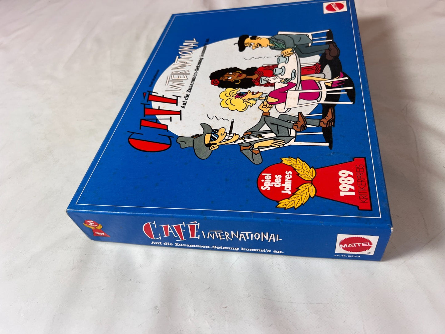 Café International - Brettspiel von Mattel - Vollständig Brett Karton Fleckig - Ansicht 5