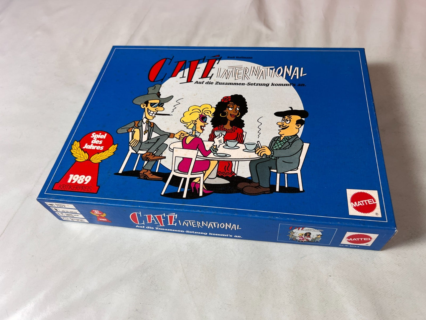 Café International - Brettspiel von Mattel - Vollständig Brett Karton Fleckig - Ansicht 8