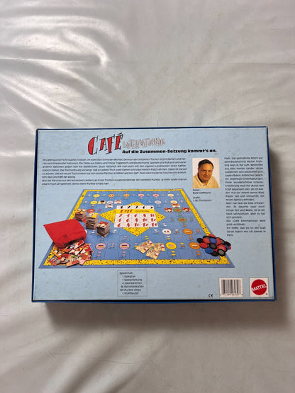 Café International - Brettspiel von Mattel - Vollständig Brett Karton Fleckig - Ansicht 9