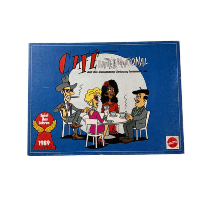 Café International Brettspiel von Mattel – SKU A14518 – Gesellschaftsspiel gebraucht kaufen bei Brettspielimperium