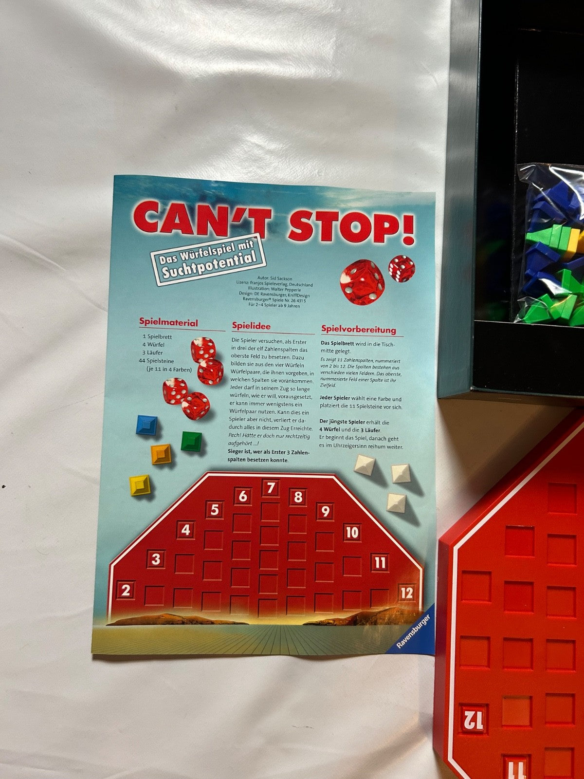 Can´t Stop ! Das Würfelspiel mit Suchtpotential   Ravensburger Vollständig - Ansicht 7