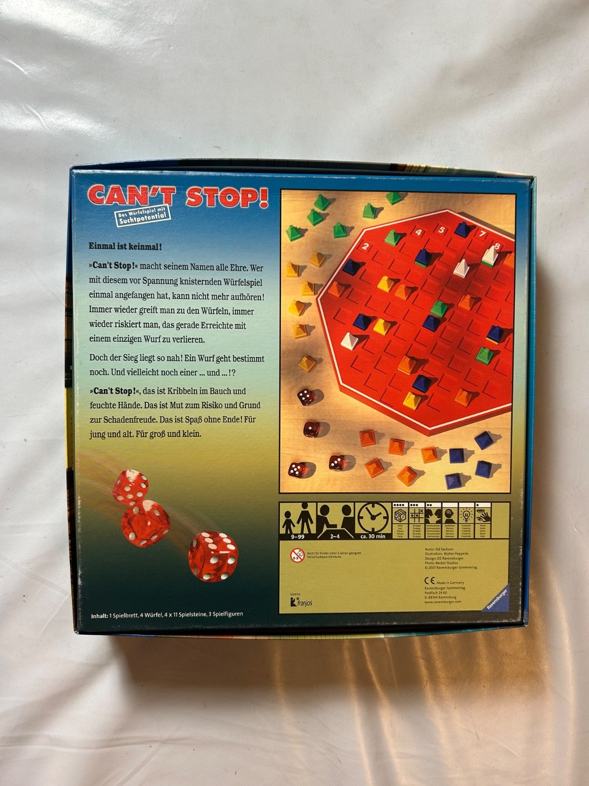 Can´t Stop ! Das Würfelspiel mit Suchtpotential   Ravensburger Vollständig - Ansicht 9