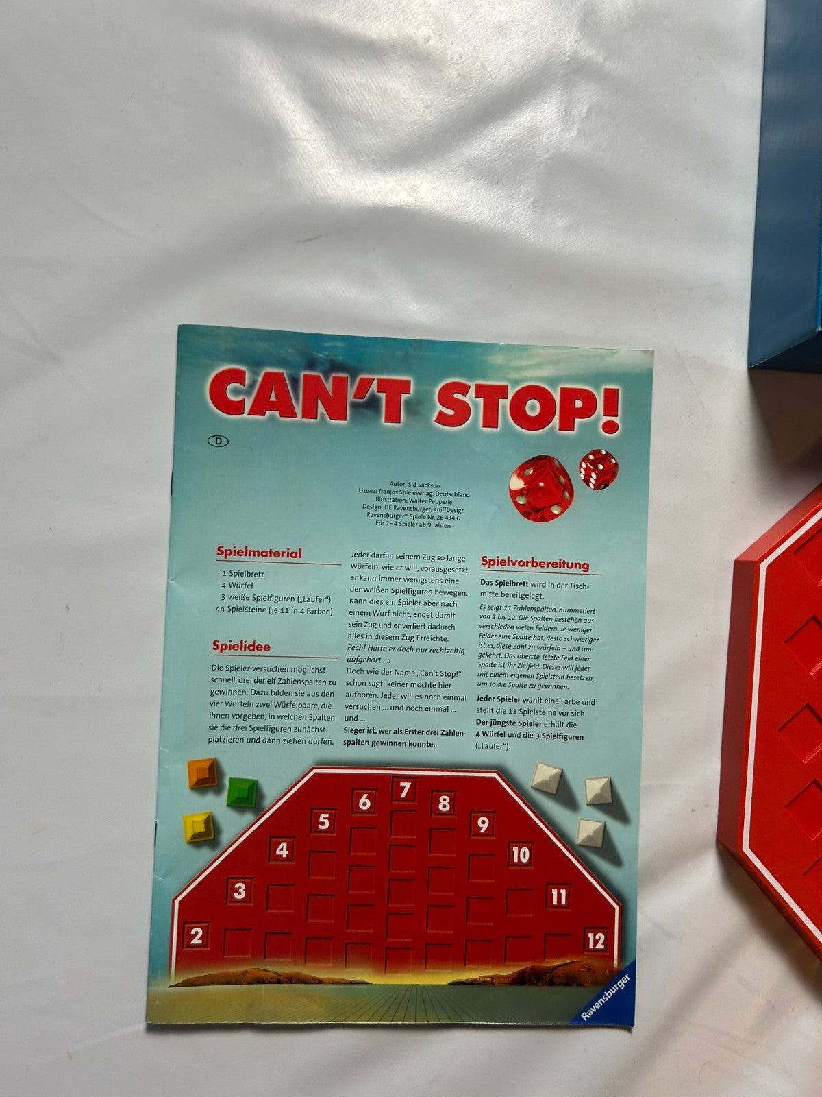 Can´t Stop Würfelspiel mit Suchtpotential  Ravensburger Spiel  Vollständig - Ansicht 7