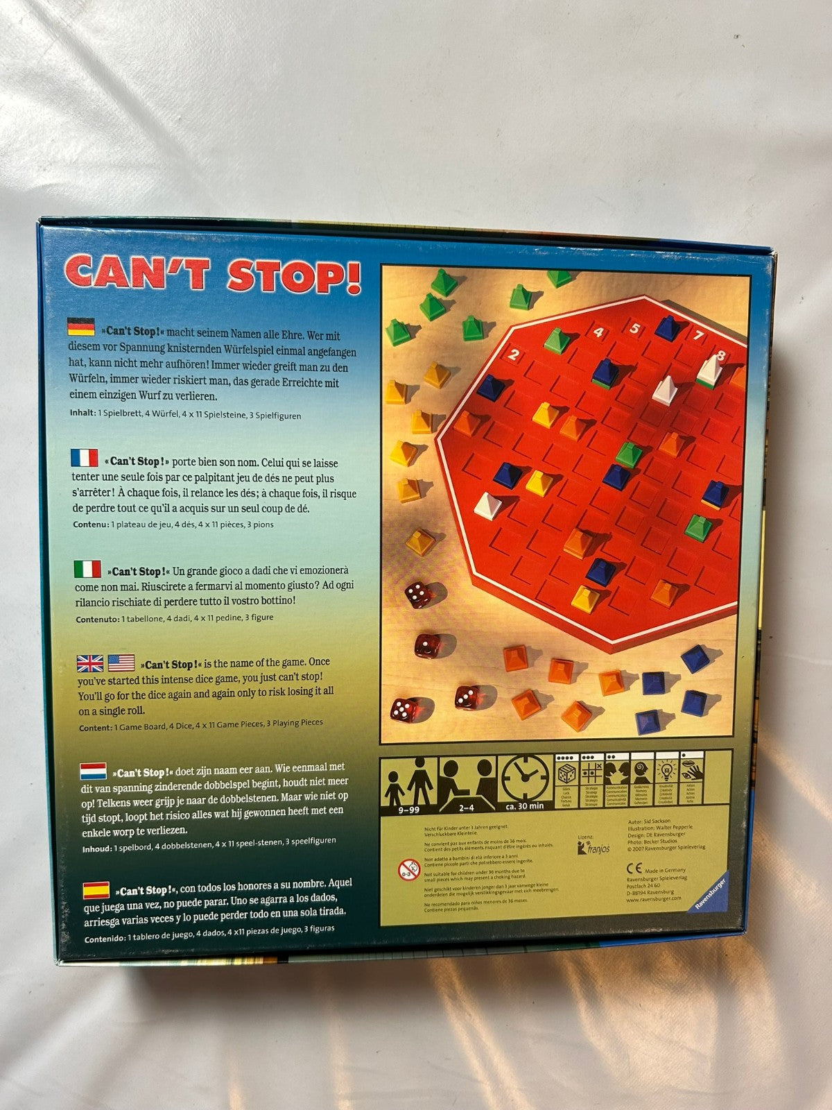 Can´t Stop Würfelspiel mit Suchtpotential  Ravensburger Spiel  Vollständig - Ansicht 9