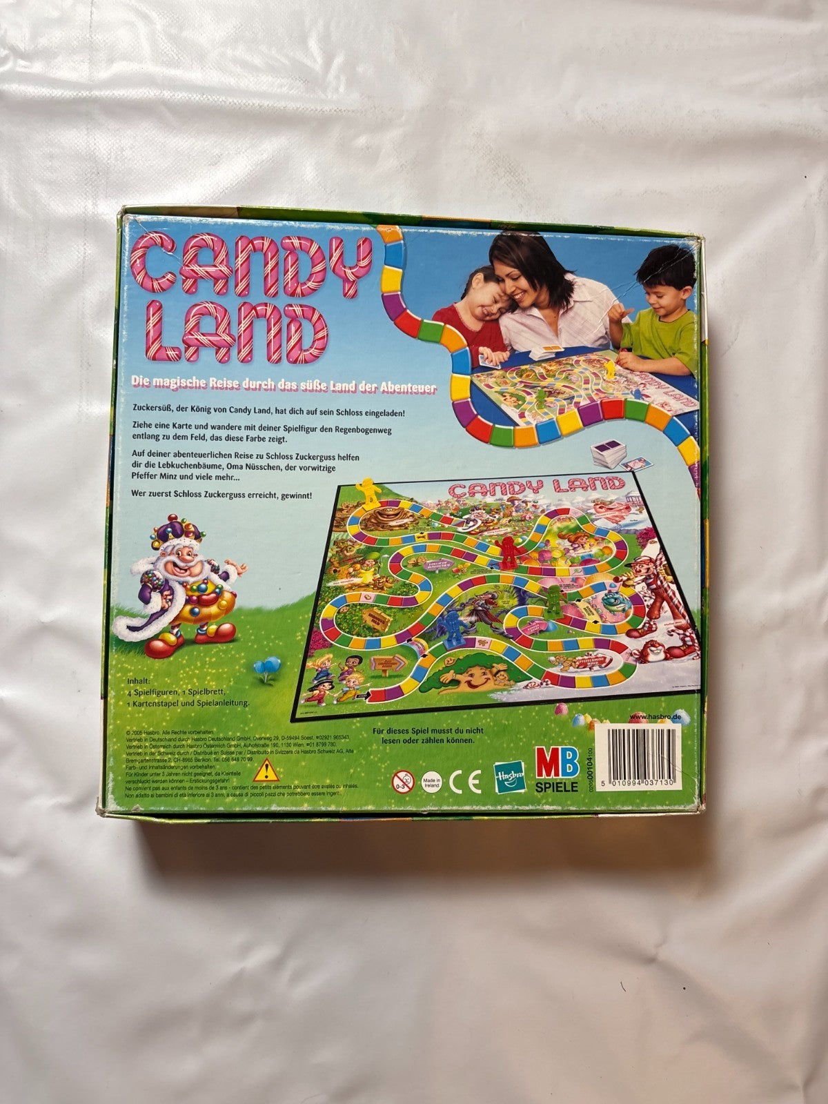Candy Land Ab 3 Jahren MB Spiele und Hasbro 2005 Vollständig Brett gerissen - Ansicht 12