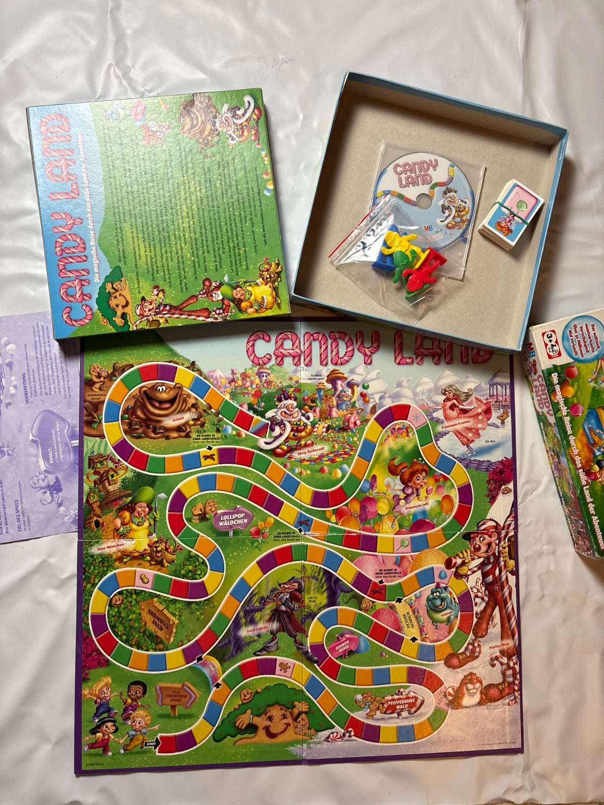 Candy Land Ab 3 Jahren MB Spiele und Hasbro 2005 Vollständig Brett gerissen - Ansicht 8