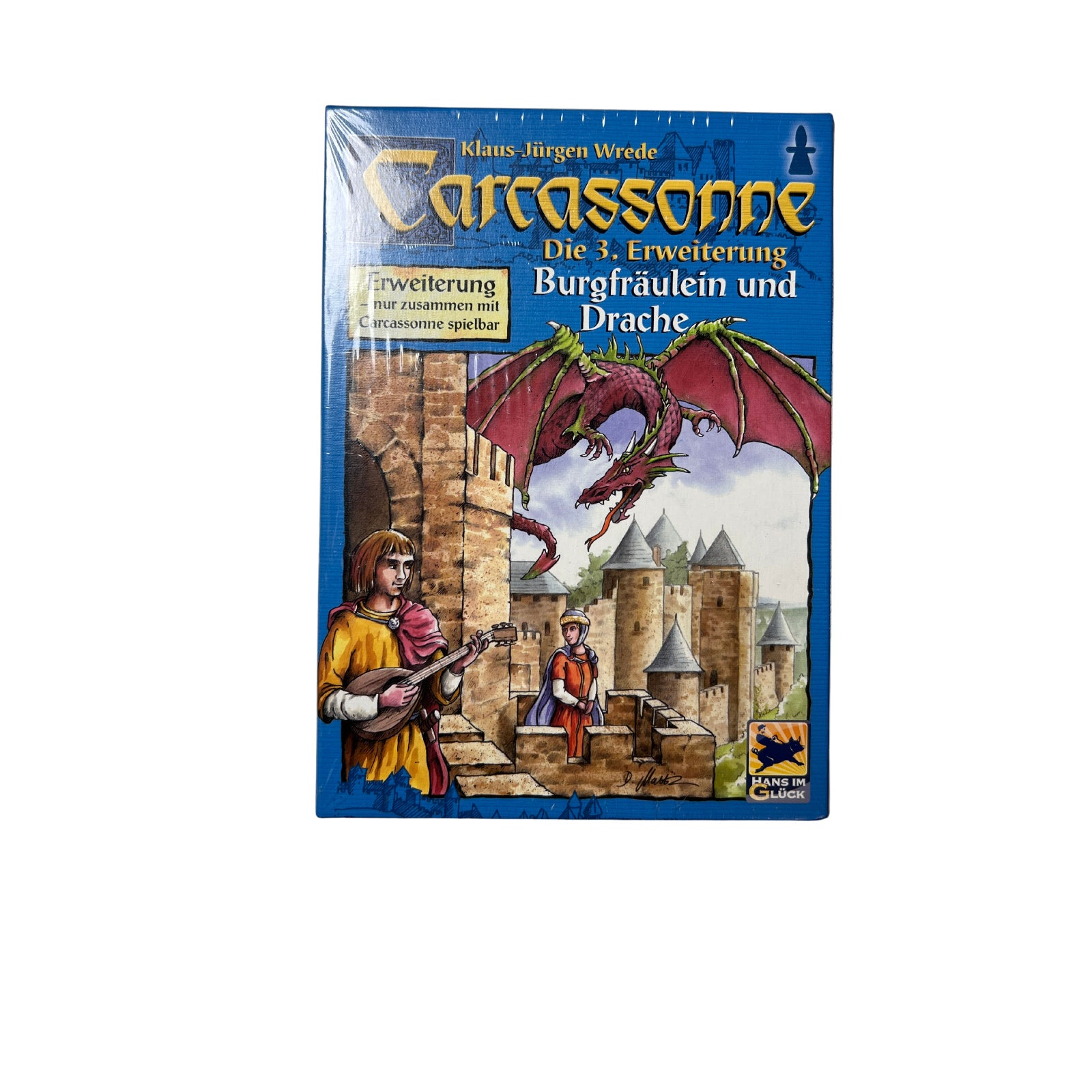 Carcassonne - 3.Erweiterung Burgfräulein und Drache – SKU A6606 – Gesellschaftsspiel neu kaufen bei Brettspielimperium