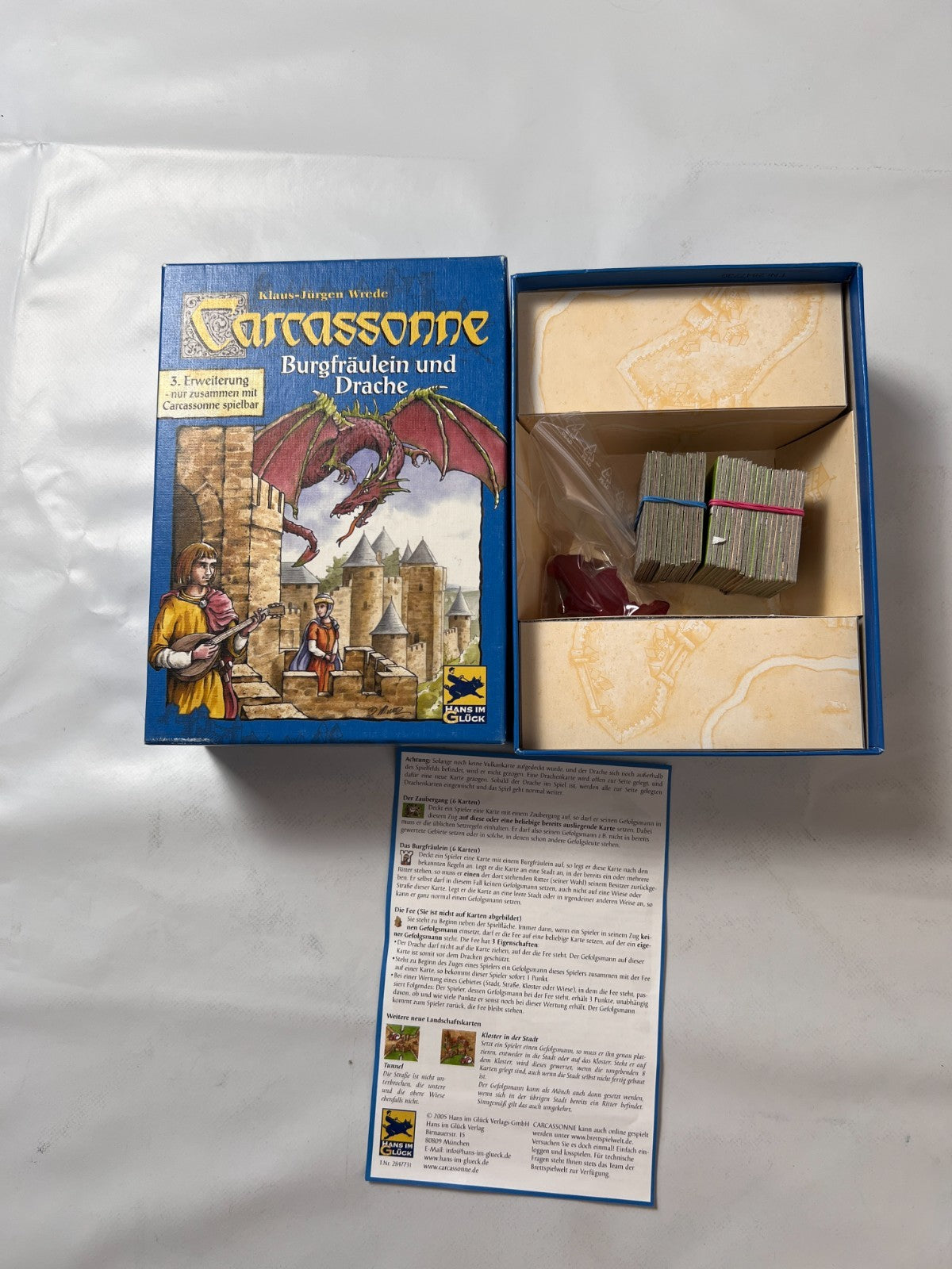 Carcassonne Burgfräulein und Drache 3. Erweiterung 2005 Spiel - Vollständig - Ansicht 2