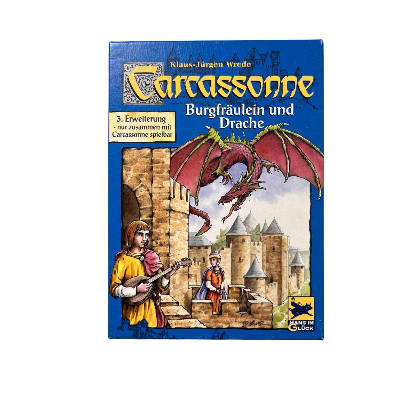 Carcassonne Erweiterung  Burgfräulein und Drache  Hans im Glück  Vollständig - Ansicht 1