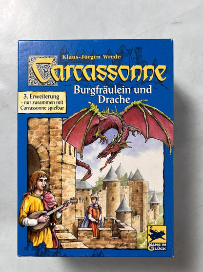Carcassonne Erweiterung  Burgfräulein und Drache  Hans im Glück  Vollständig - Ansicht 4