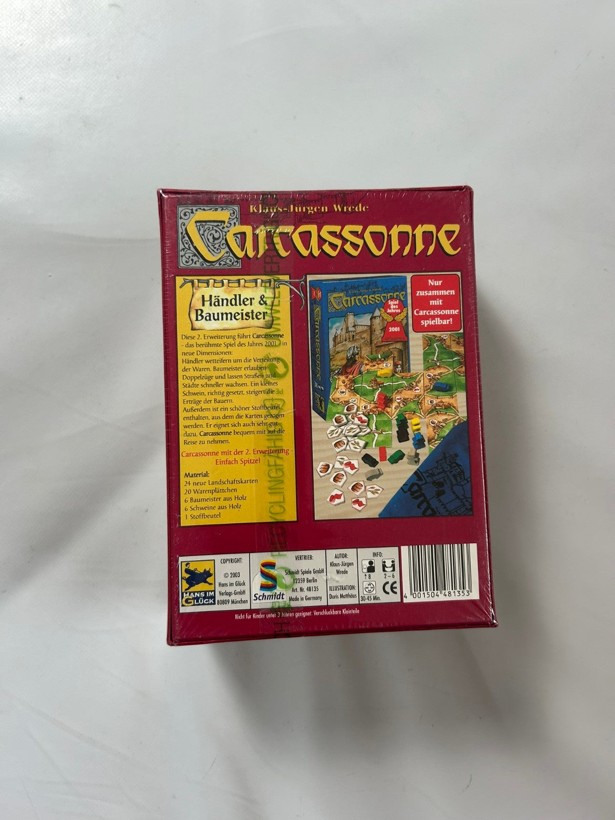 Carcassonne Händler und Baumeister 2 Erweiterung 2003 Spiel  Neu in Folie - Ansicht 6