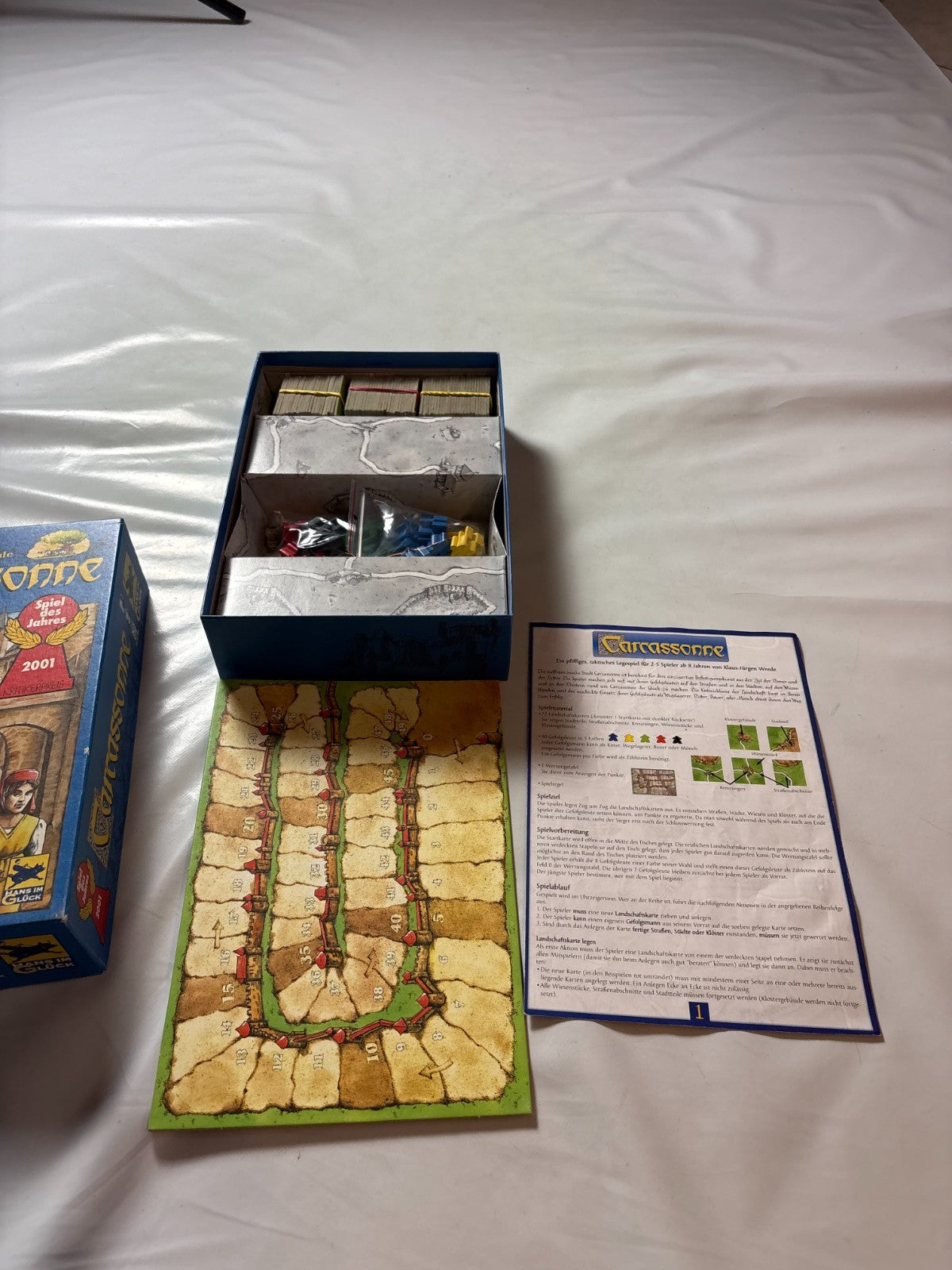 Carcassonne Hans im Glück2001 Altes Layout Legespiel Gesellschafts  Vollständig - Ansicht 7