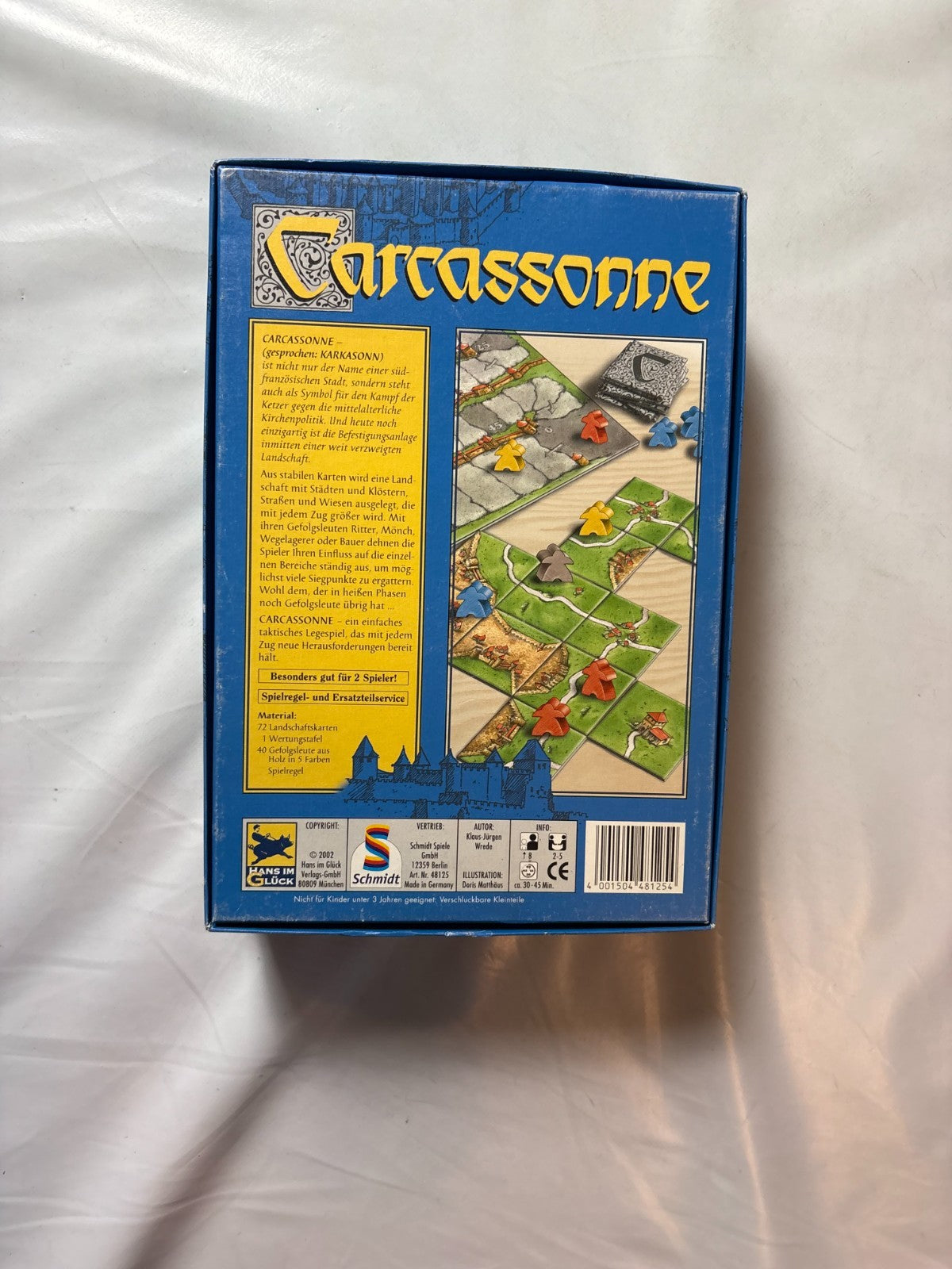 Carcassonne Hans im Glück2001 Altes Layout Legespiel Gesellschafts  Vollständig - Ansicht 8