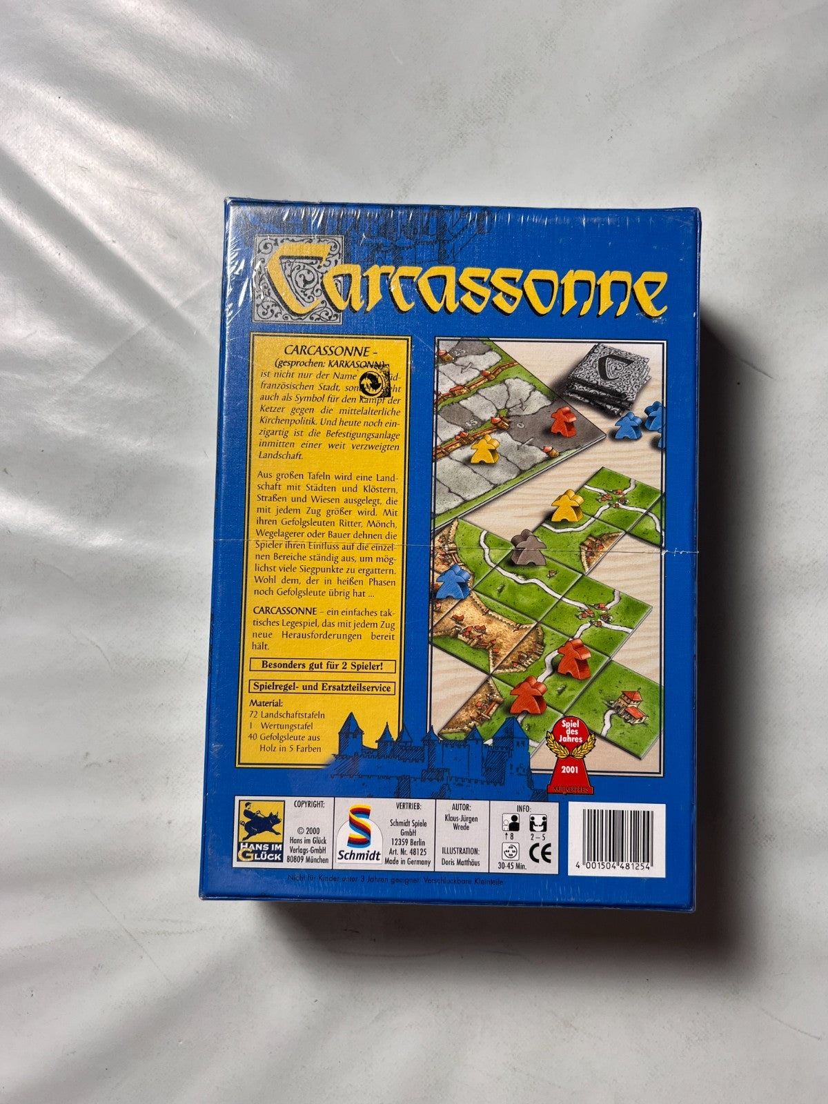 Carcassonne Hans im Glück2001 Altes Layout Legespiel  Neu in Folie - Ansicht 7