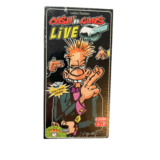 CASH’ GUNS LIVE – KARTENSPIEL MIT TRILLERPFEIFE  - NEU in Folie - Ansicht 1