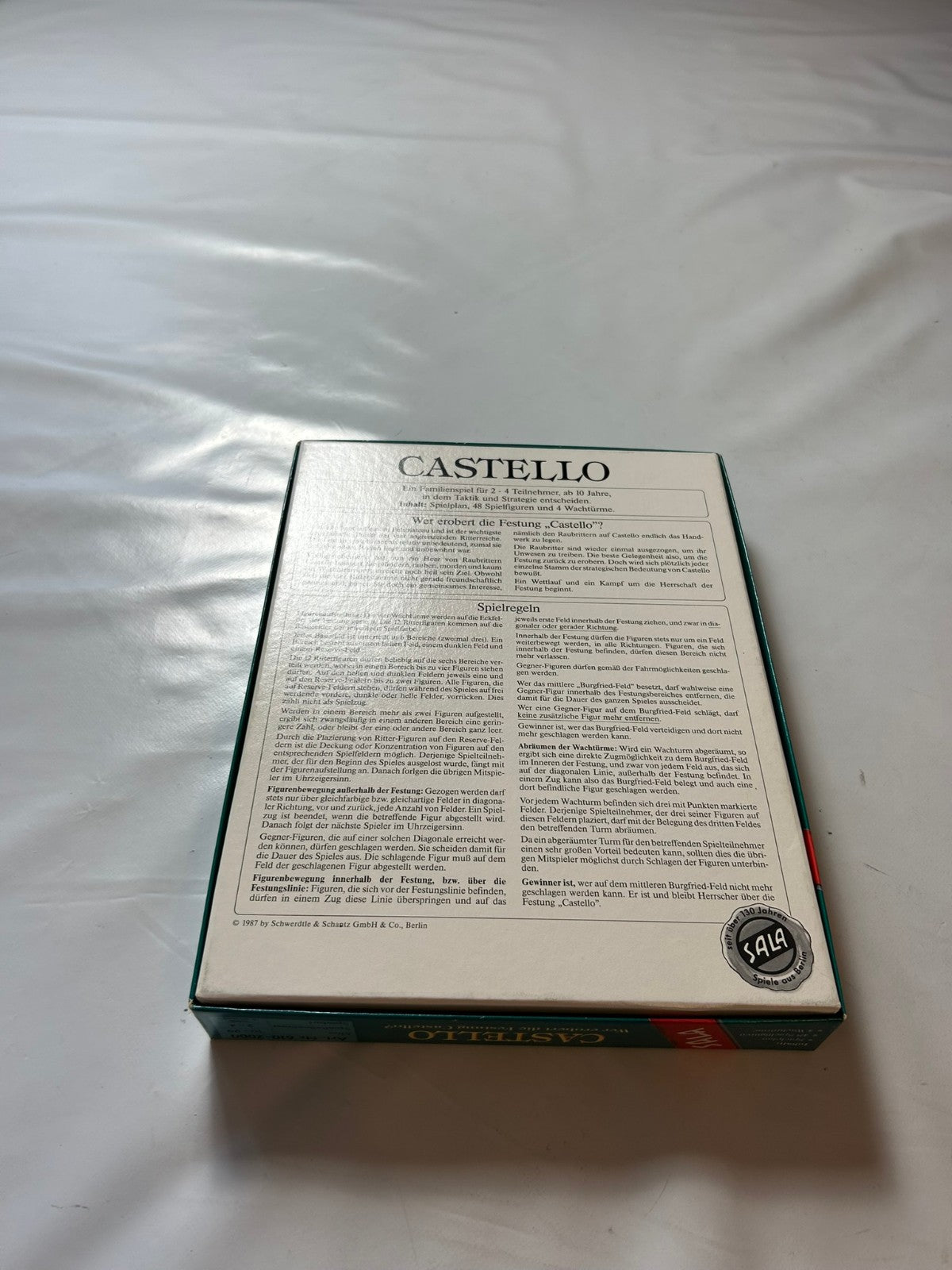 Castello Wer erobert die Festung Castello? Brettspiel von Sala 1987 vollständig - Ansicht 2