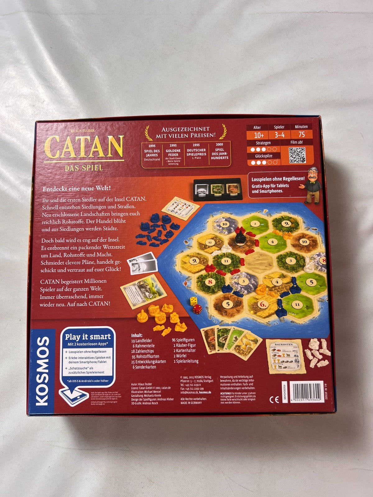 Catan Das Spiel Kosmos 2015 Kunststoff Klaus Teuber vollständig - Ansicht 9