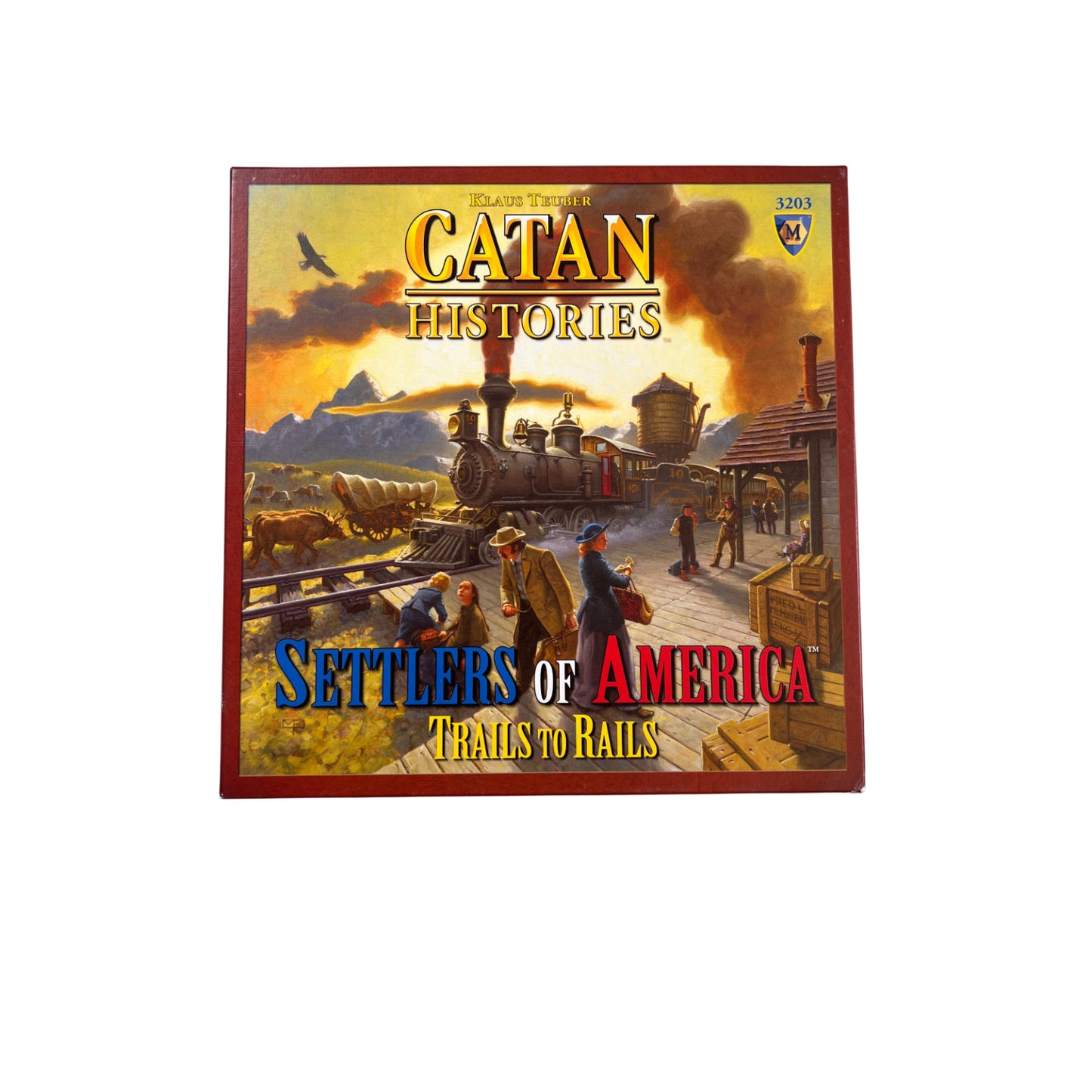 Catan Histories Settlers of America Trails to Rails Englisch Mayfair – SKU A13829 – Gesellschaftsspiel gebraucht kaufen bei Brettspielimperium