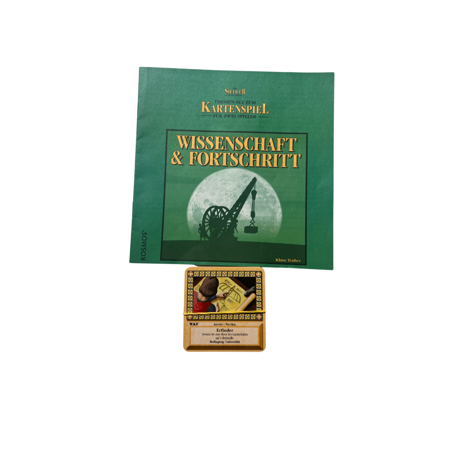 Catan Kartenspiel Erweiterung Wissenschaft & Fortschritt  ohne OVP Vollständig - Ansicht 1
