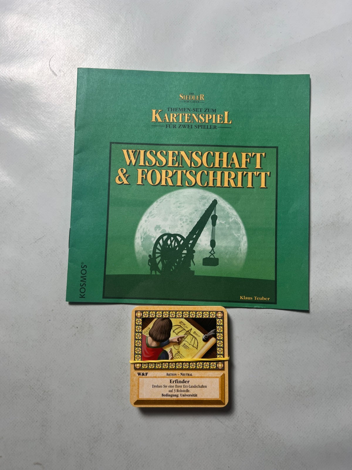 Catan Kartenspiel Erweiterung Wissenschaft & Fortschritt  ohne OVP Vollständig - Ansicht 2