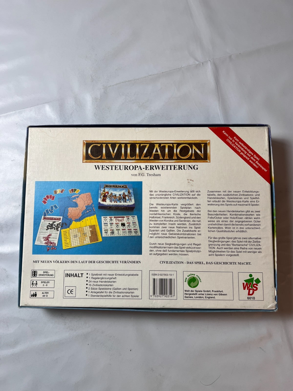 Civilization: Westeuropa Erweiterung - Welt der Spiele - de - 1992 - Vollständig - Ansicht 9