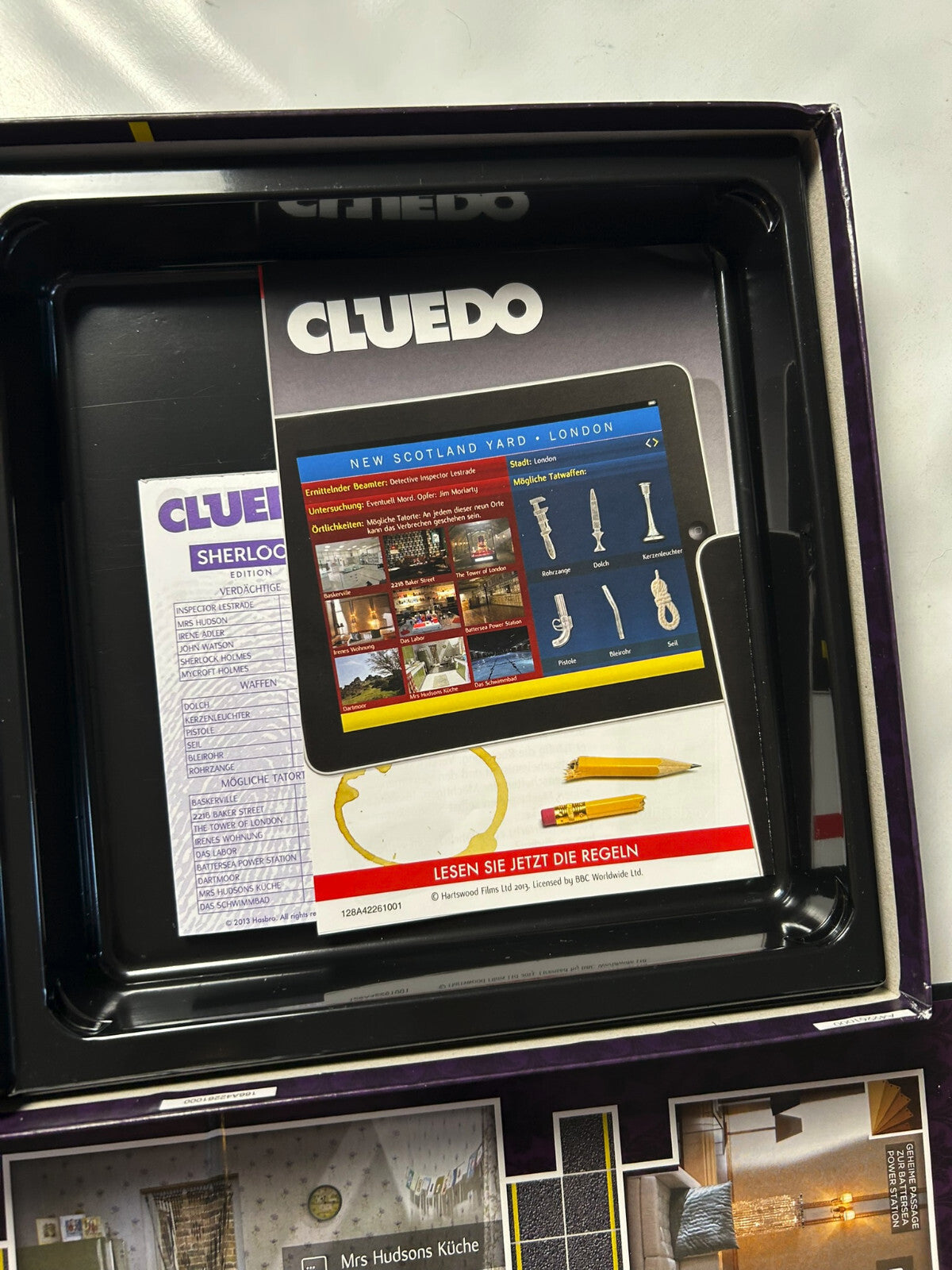 CLUEDO Gesellschaftsspiel Sherlock Edition  Vollständig - Ansicht 12