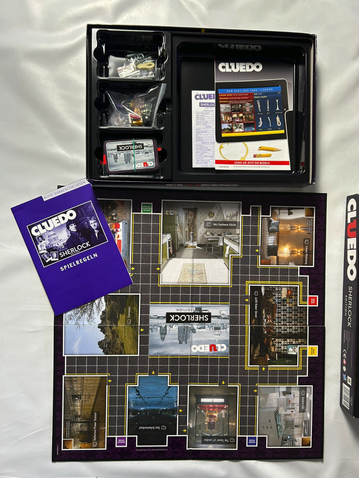 CLUEDO Gesellschaftsspiel Sherlock Edition  Vollständig - Ansicht 9