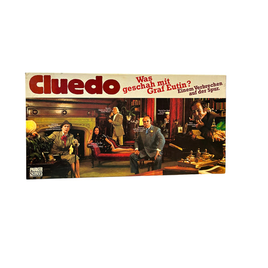 CLUEDO Was geschah mit Graf Eutin? Parker 1992 – SKU A7917 – Gesellschaftsspiel gebraucht kaufen bei Brettspielimperium