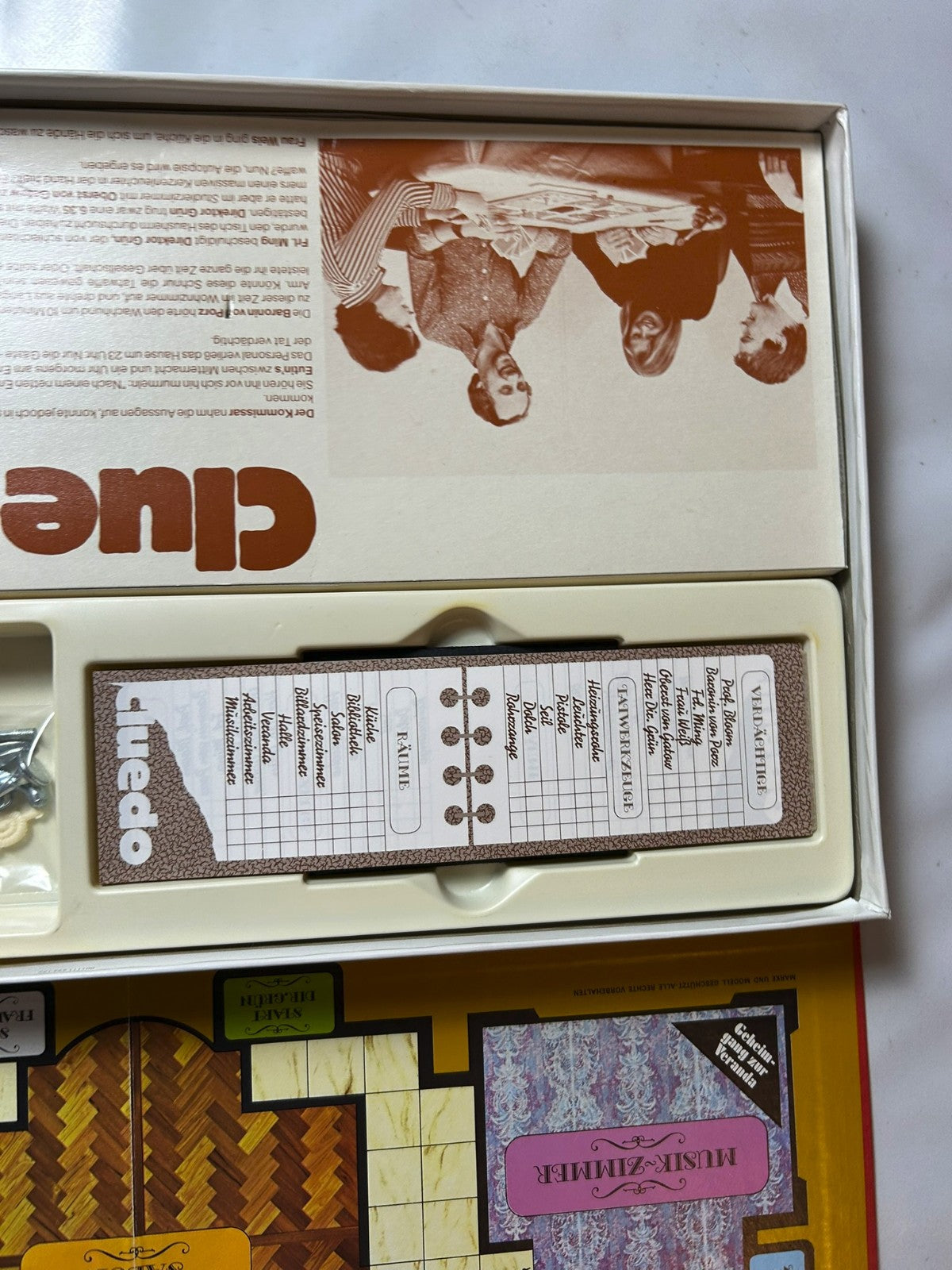 CLUEDO Was geschah mit Graf Eutin?  Parker 1992  Vollständig - Ansicht 10