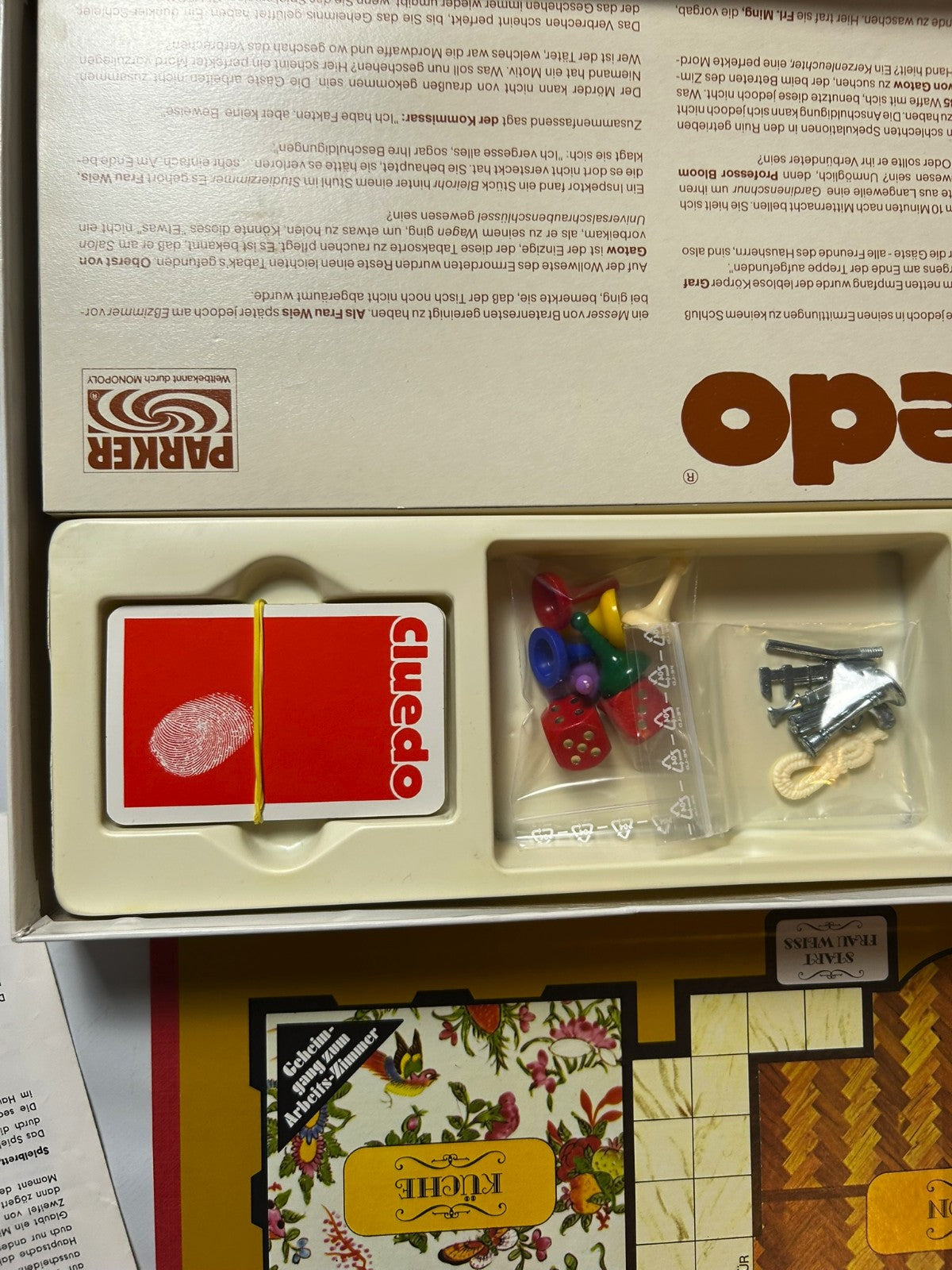 CLUEDO Was geschah mit Graf Eutin?  Parker 1992  Vollständig - Ansicht 9