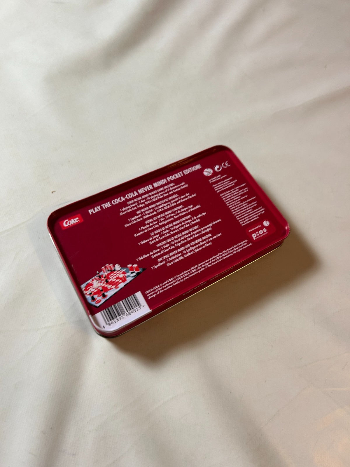 Coca Cola Coke Never Mind Brettspiel  In BLECHDOSE  Vollständig - Ansicht 11
