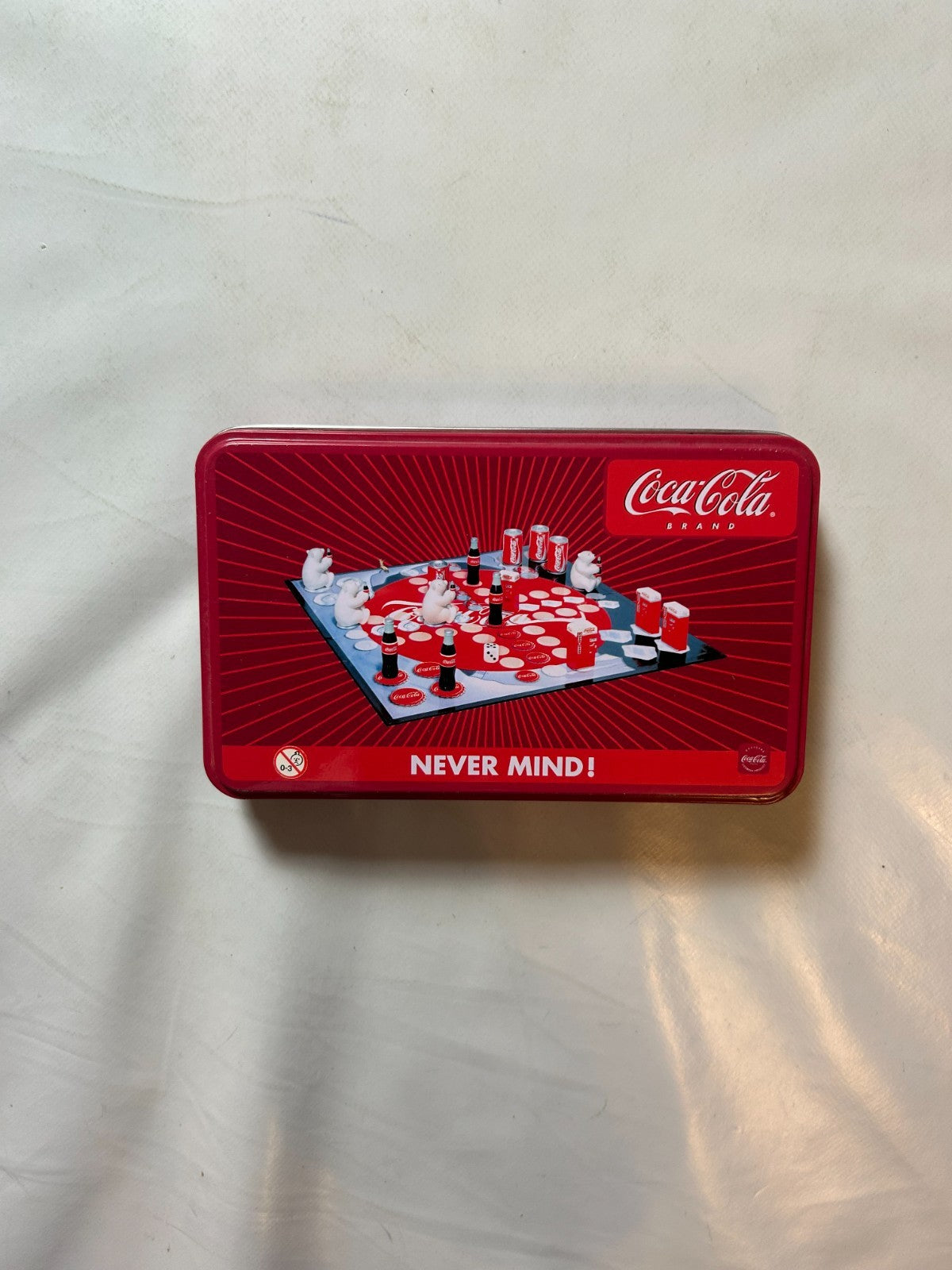 Coca Cola Coke Never Mind Brettspiel  In BLECHDOSE  Vollständig - Ansicht 2