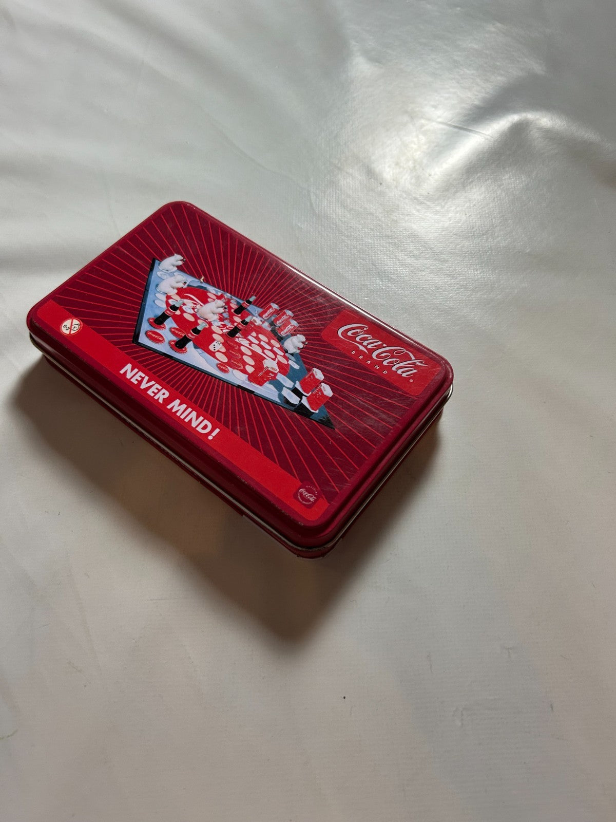 Coca Cola Coke Never Mind Brettspiel  In BLECHDOSE  Vollständig - Ansicht 4