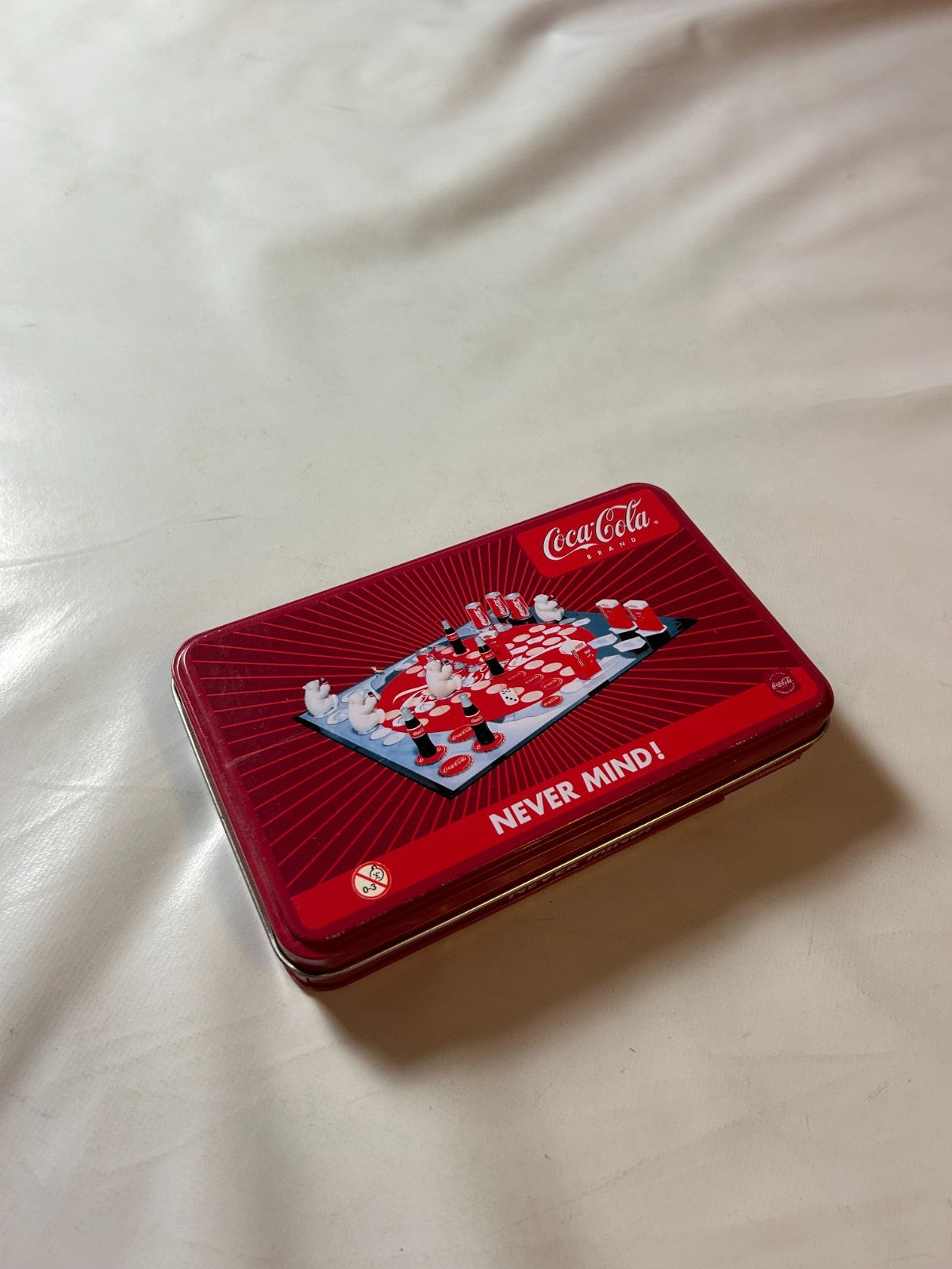 Coca Cola Coke Never Mind Brettspiel  In BLECHDOSE  Vollständig - Ansicht 5
