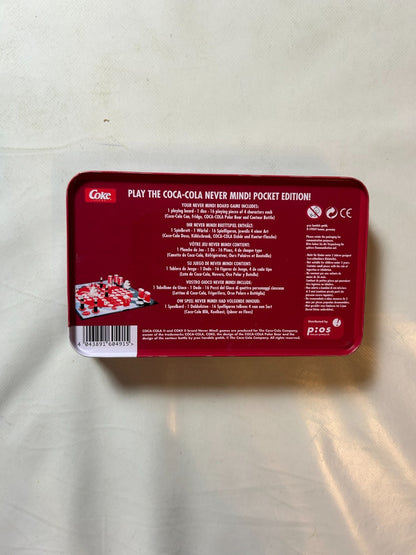 Coca Cola Coke Never Mind Brettspiel  In BLECHDOSE  Vollständig - Ansicht 8