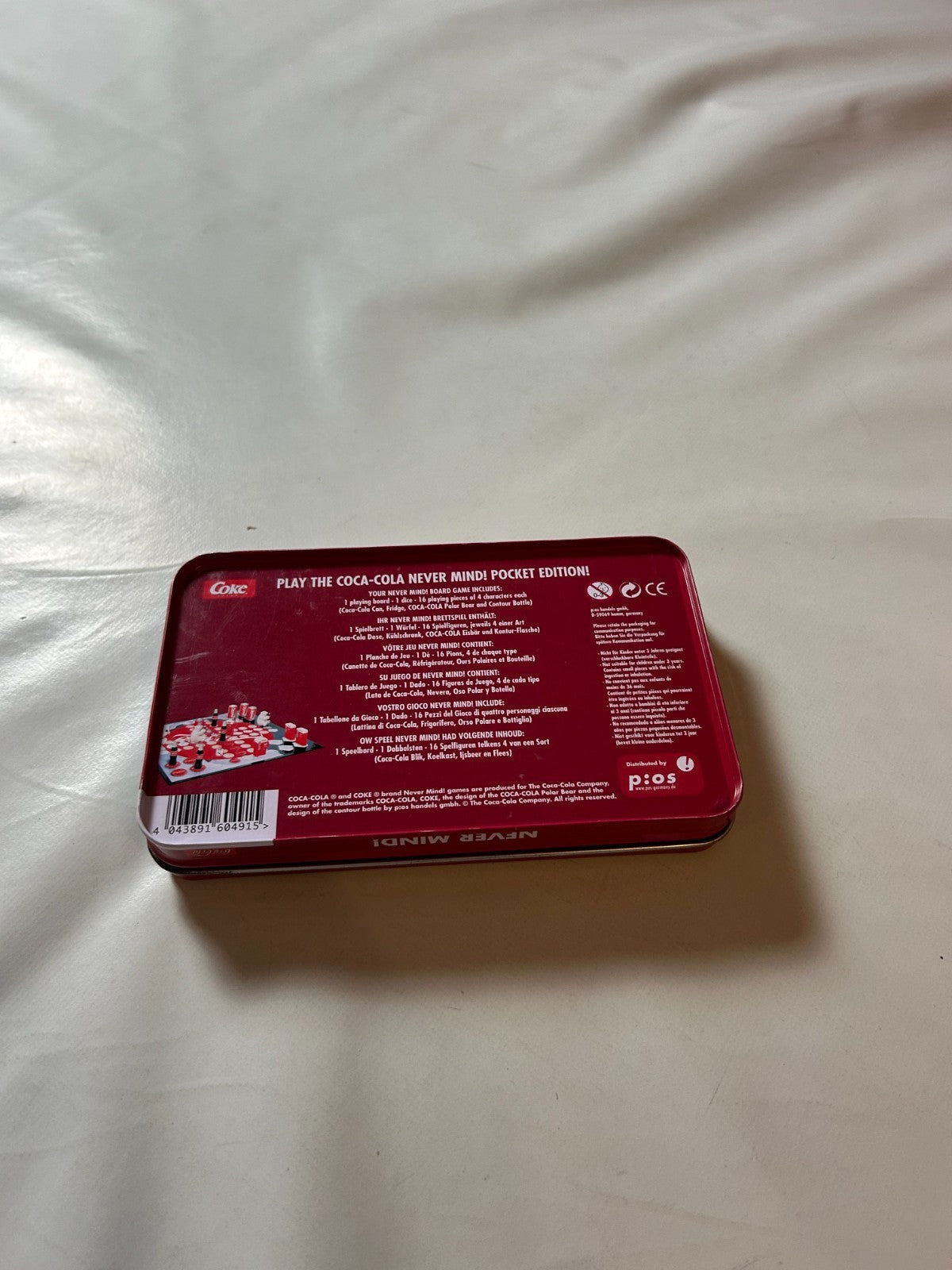 Coca Cola Coke Never Mind Brettspiel  In BLECHDOSE  Vollständig - Ansicht 9