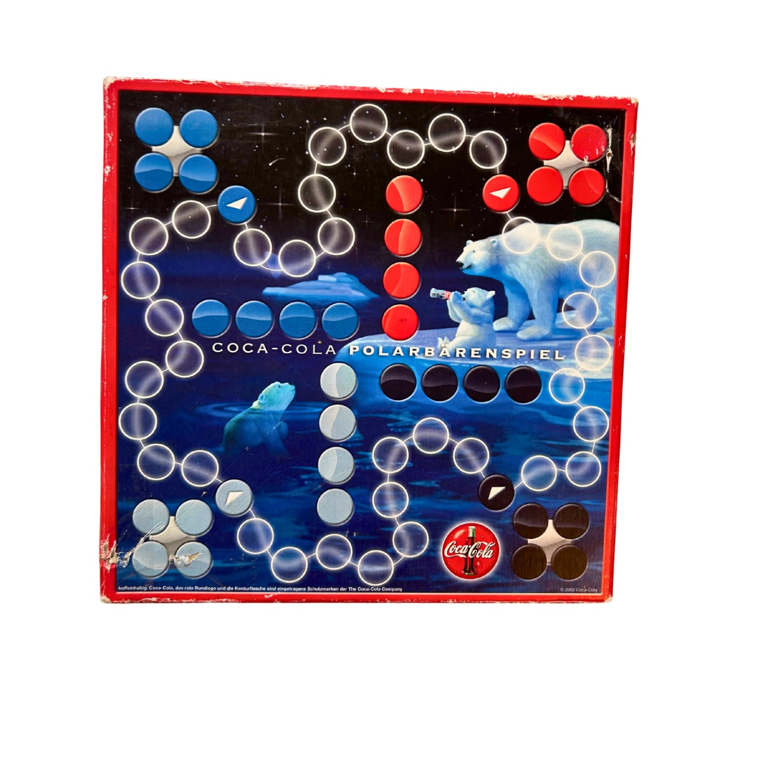 Coca Cola Polarbären-Spiel, Eisbären, Bären Kronkorken, Würfelspiel – SKU A11607 – Gesellschaftsspiel gebraucht kaufen bei Brettspielimperium