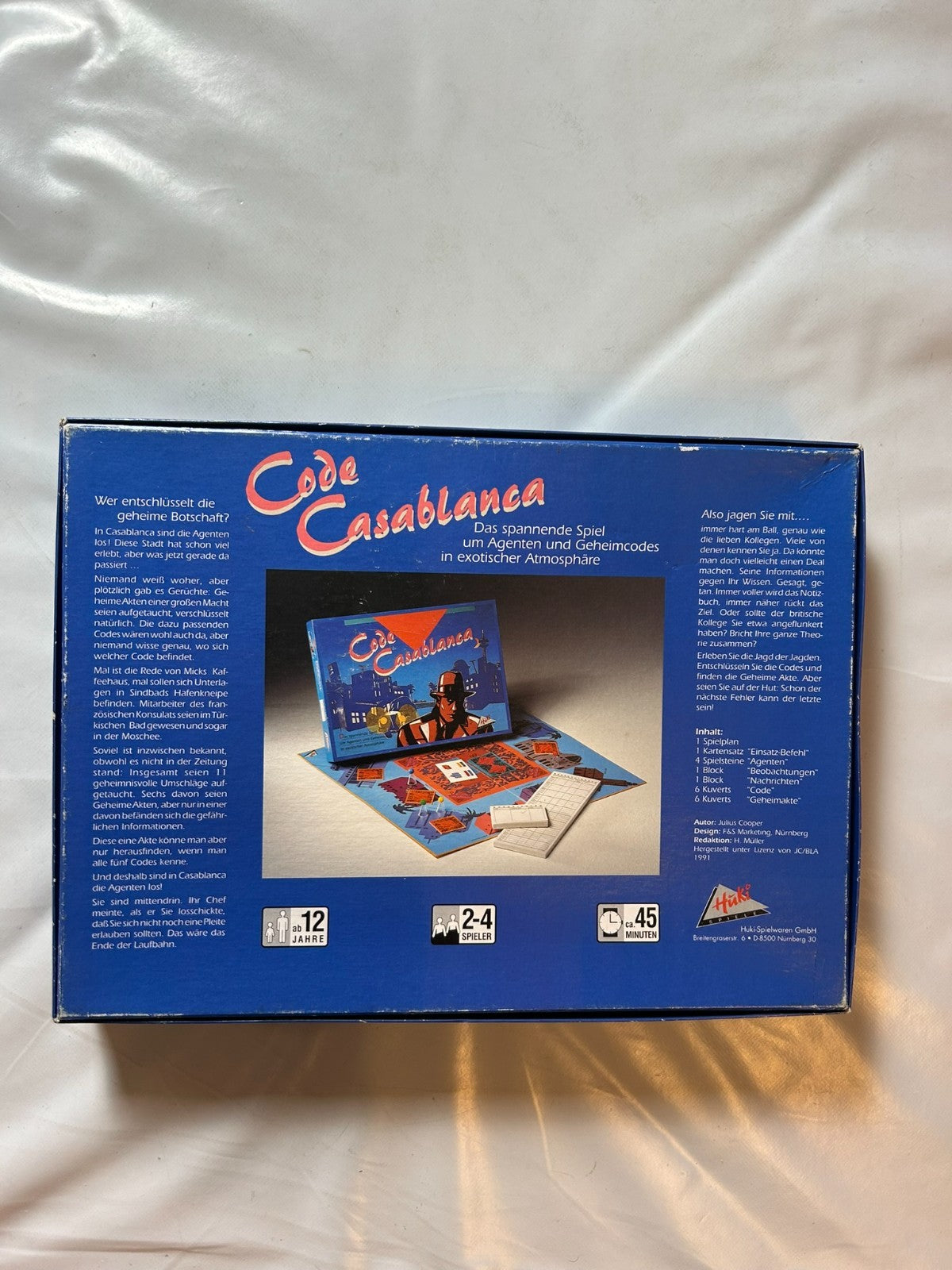 Code Casablanca Huki Spiele 1991 Brettspiel  Vollständig - Ansicht 11