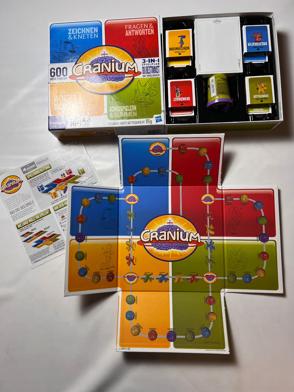 Cranium Hasbro Brettspiel Spiel 2009 - Vollständig Knete erneuert - Vollständig - Ansicht 3